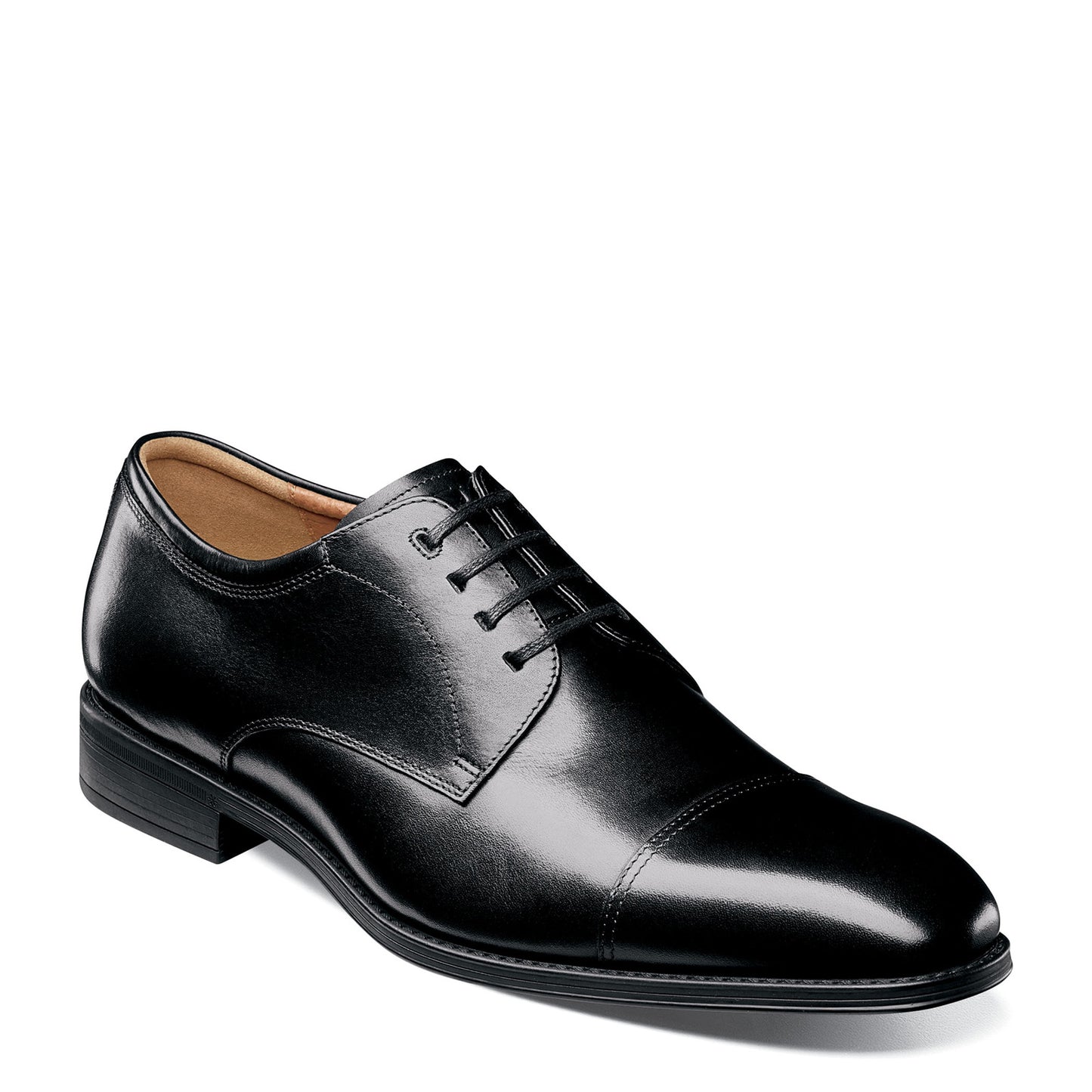 Peltz Shoes Men's Florsheim Azzio Cap Toe Oxford Black 11807-001