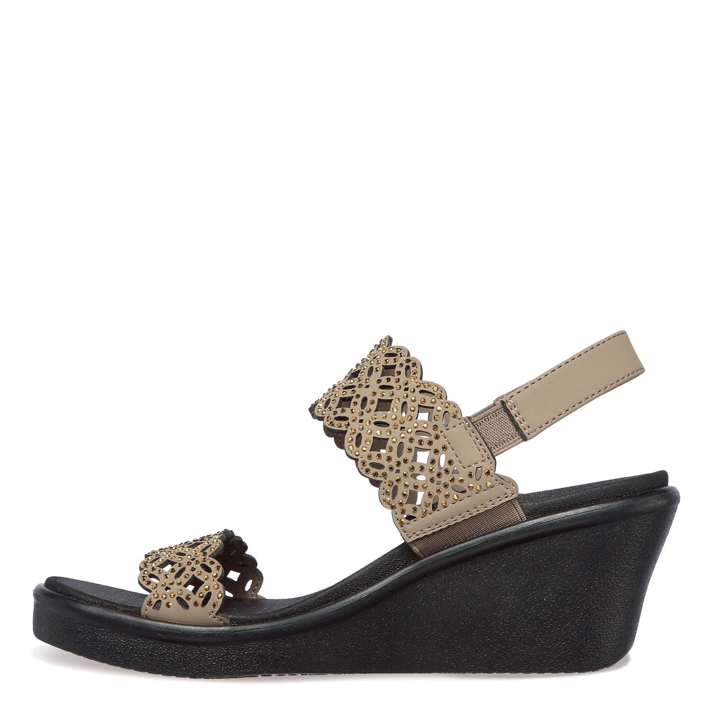 Peltz Shoes Women's Skechers Cali Rumble On - Sassy Dayz Sandal TAUPE 119147-TPE