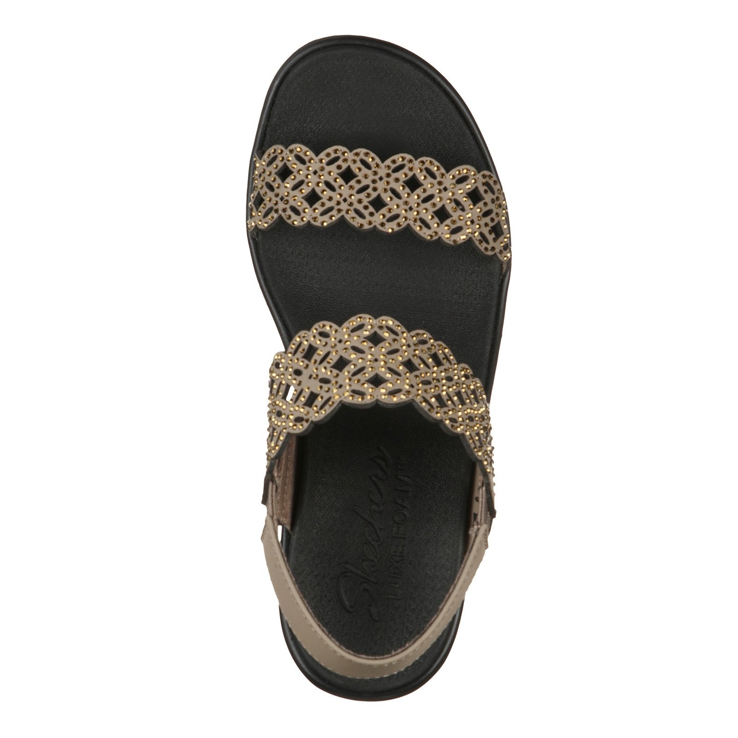 Peltz Shoes Women's Skechers Cali Rumble On - Sassy Dayz Sandal TAUPE 119147-TPE