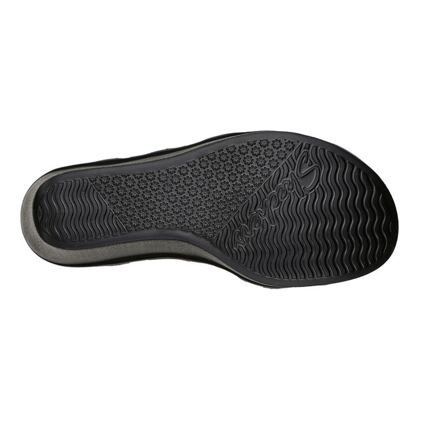 Peltz Shoes Women's Skechers Cali Rumble On - Night Out Sandal Black 119149-BLK