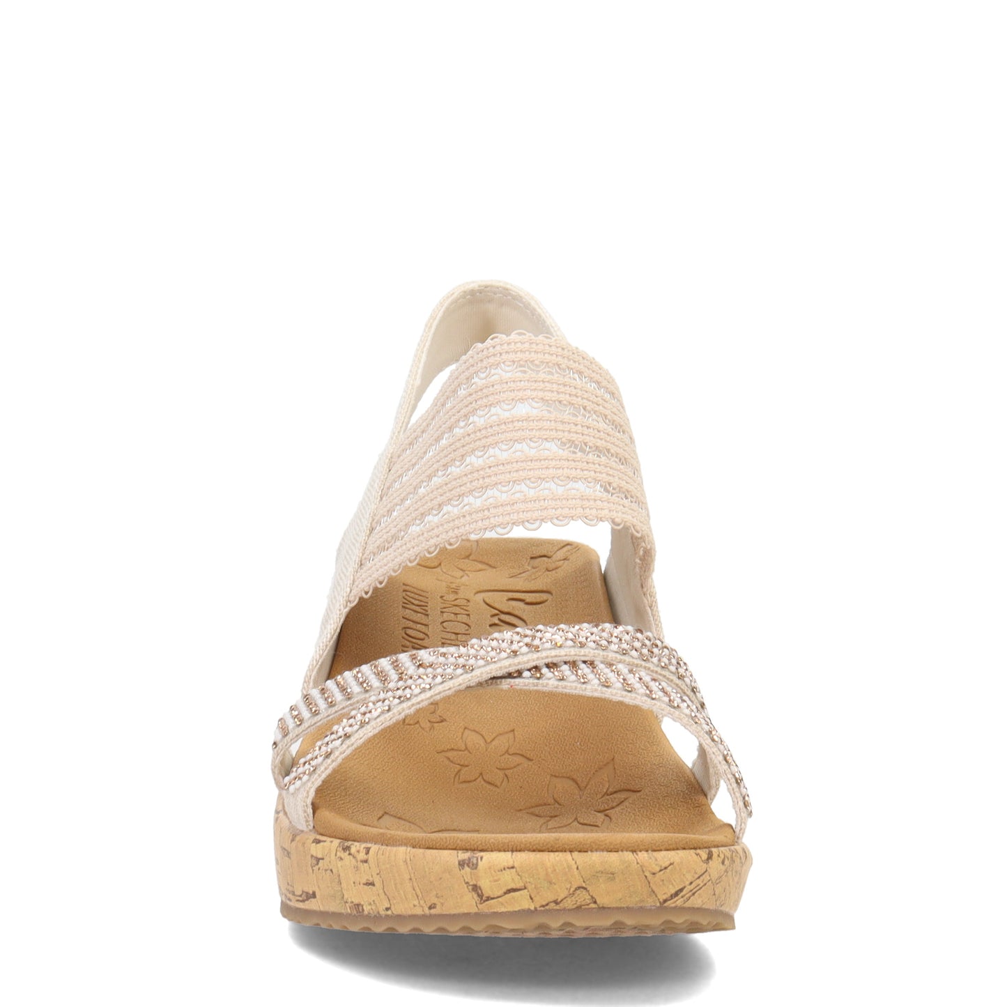 Peltz Shoes Women's Skechers Beverlee - Fancy Sips Sandal Natural 119200-NAT