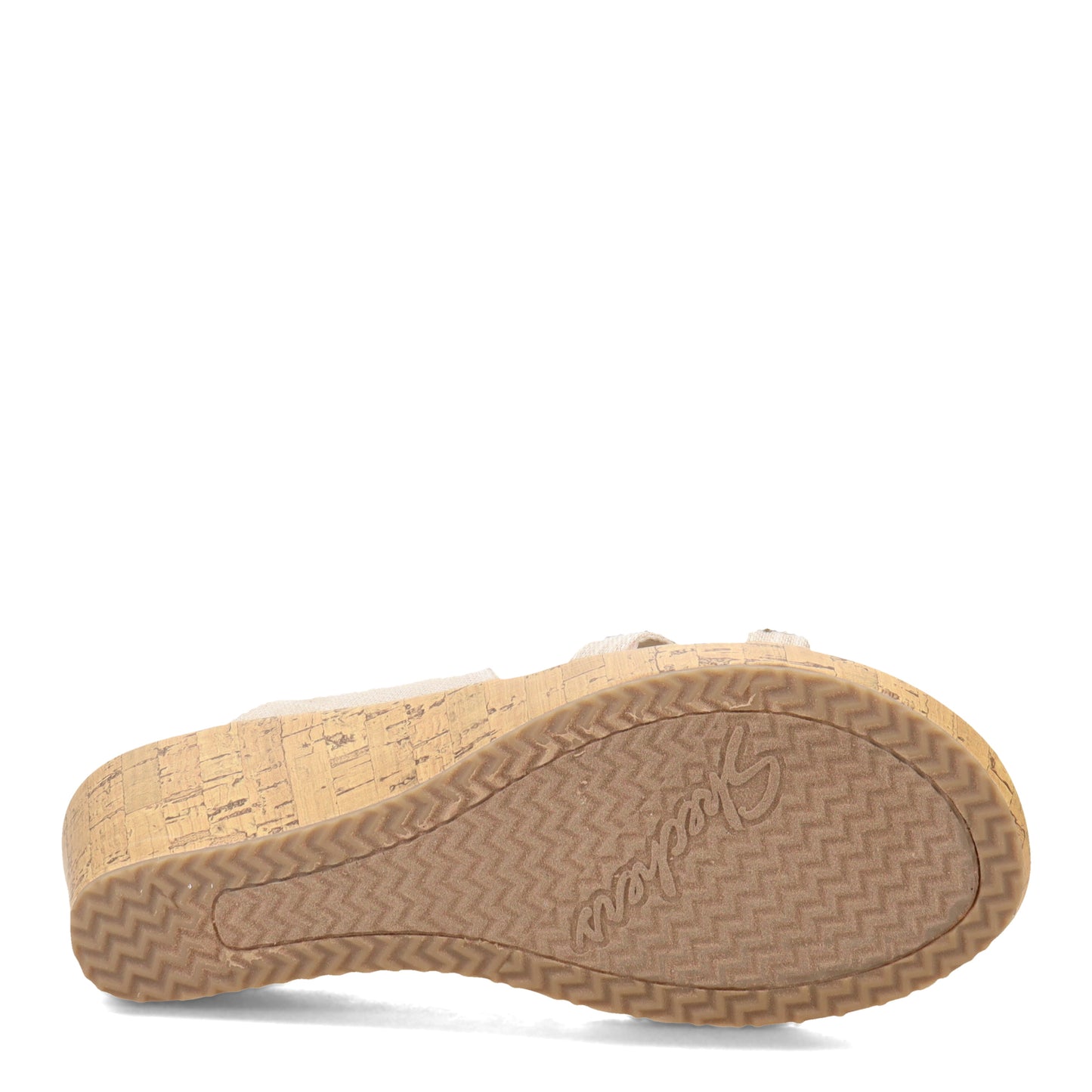 Peltz Shoes Women's Skechers Beverlee - Fancy Sips Sandal Natural 119200-NAT