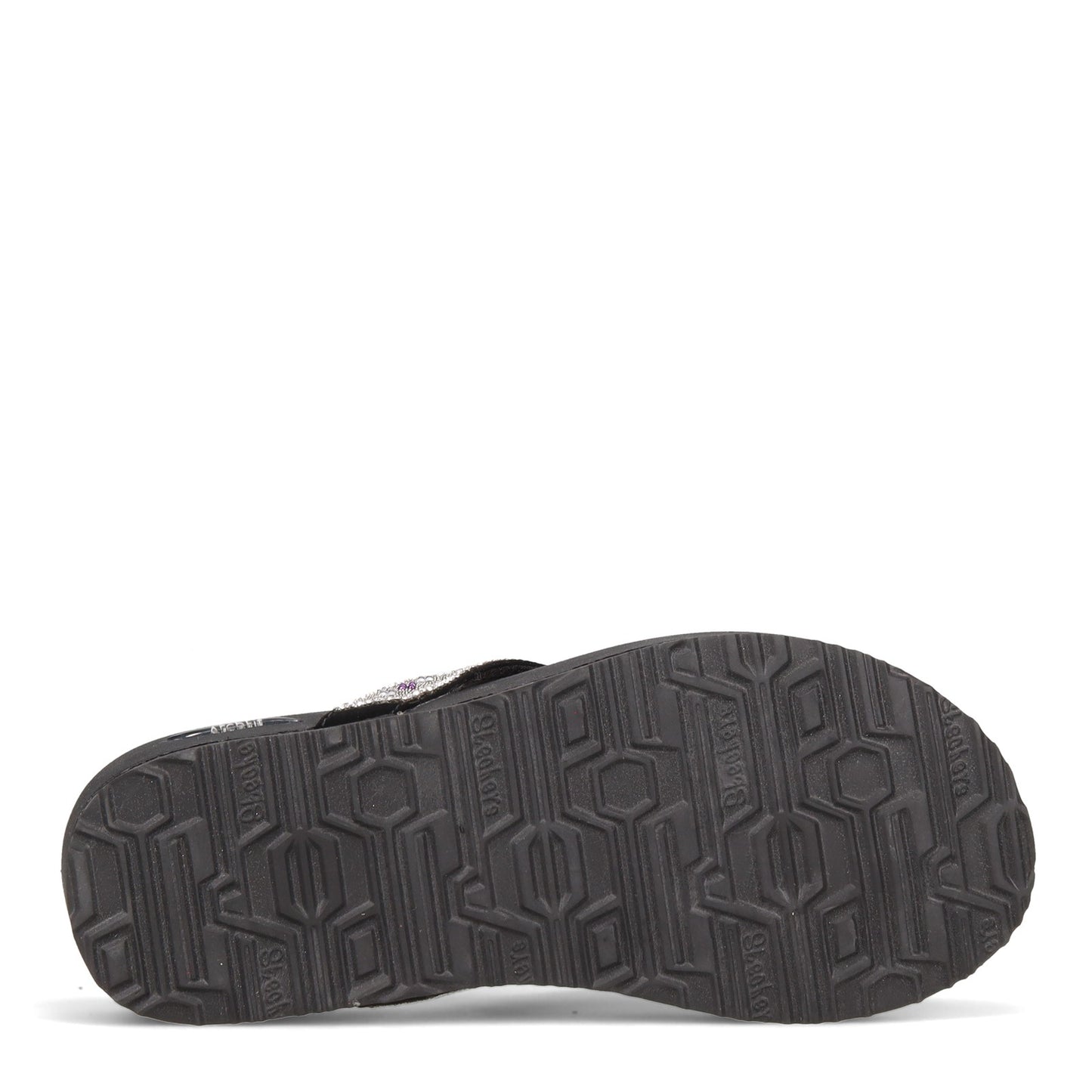 Peltz Shoes Women's Skechers Arch Fit Meditation - Day Shimmer Sandal Black Multi 119244-BKMT