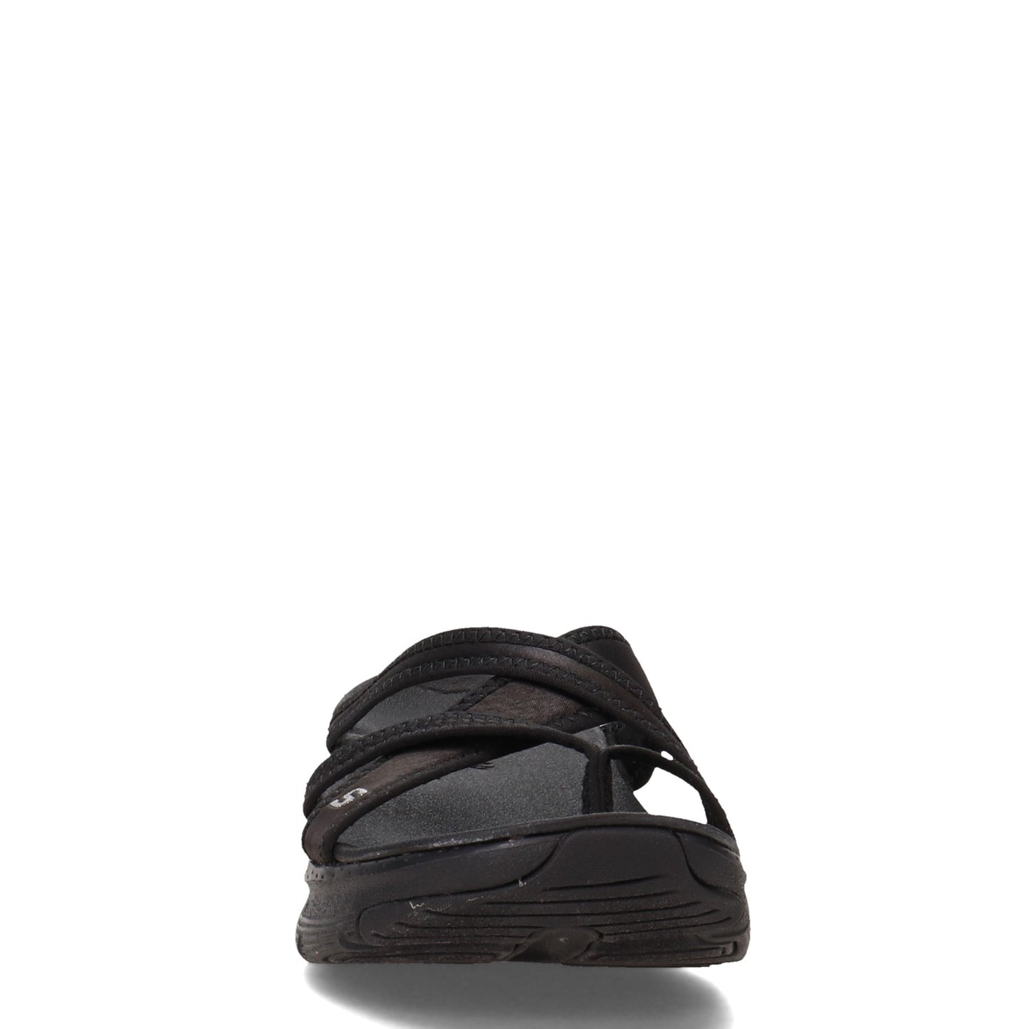 Peltz Shoes Women's Skechers Arch Fit - New Start Sandal BLACK 119249-BBK
