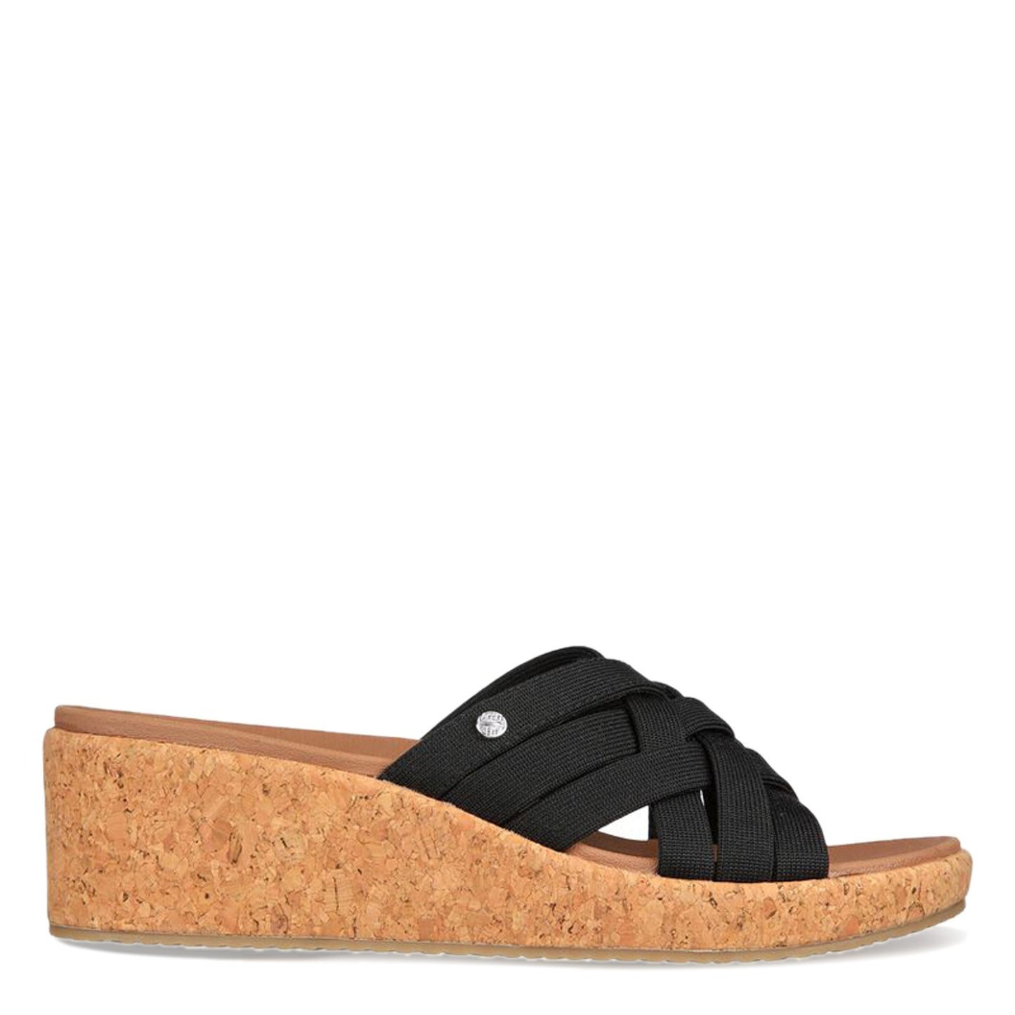 Peltz Shoes Women's Skechers Arch Fit Beverlee Sandal Black 119258-BLK