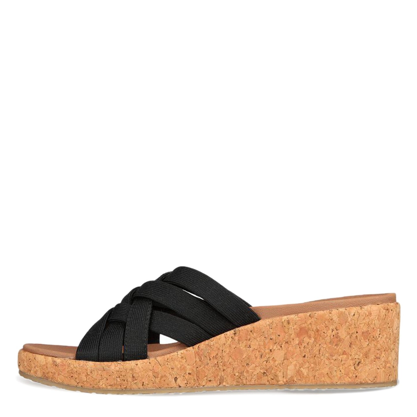 Peltz Shoes Women's Skechers Arch Fit Beverlee Sandal Black 119258-BLK