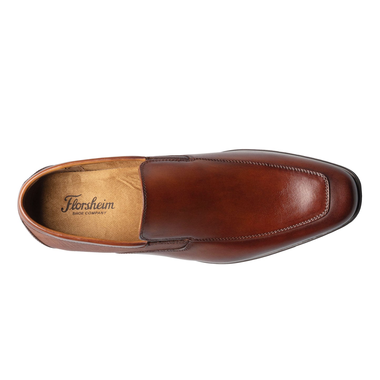 Peltz Shoes Men's Florsheim Jackson Moc Toe Loafer Cognac 11926-221