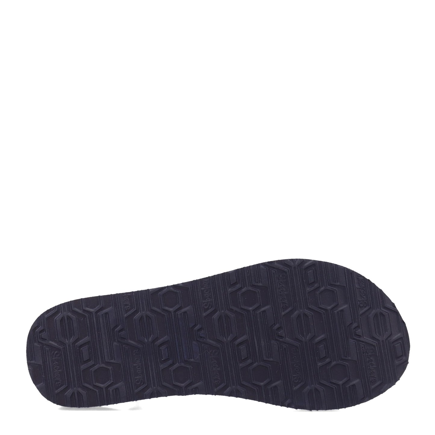 Peltz Shoes Women's Skechers Arch Fit Meditation Rhinestone Sandal Navy Multi 119291-NVMT