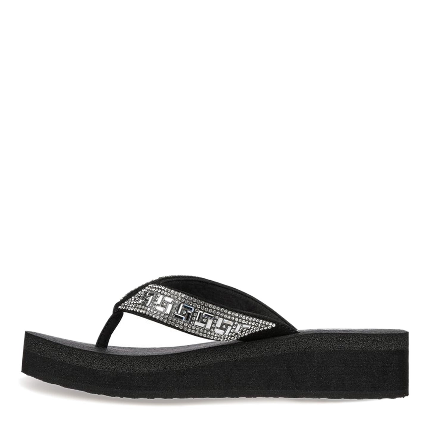 Peltz Shoes Women's Skechers Vinyasa - Geo-Queen Sandal Black 119296-BLK