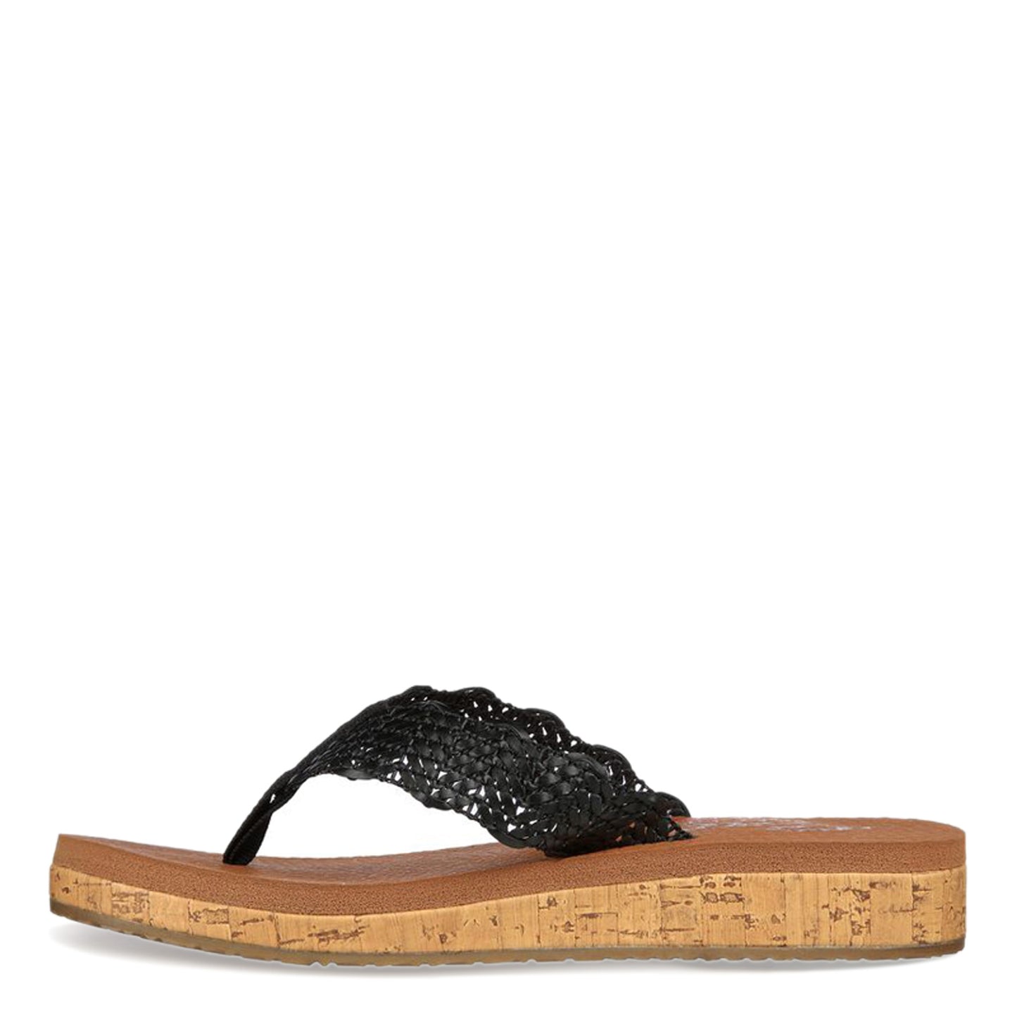 Peltz Shoes Women's Skechers Sandcomber Sandal Black 119313-BLK