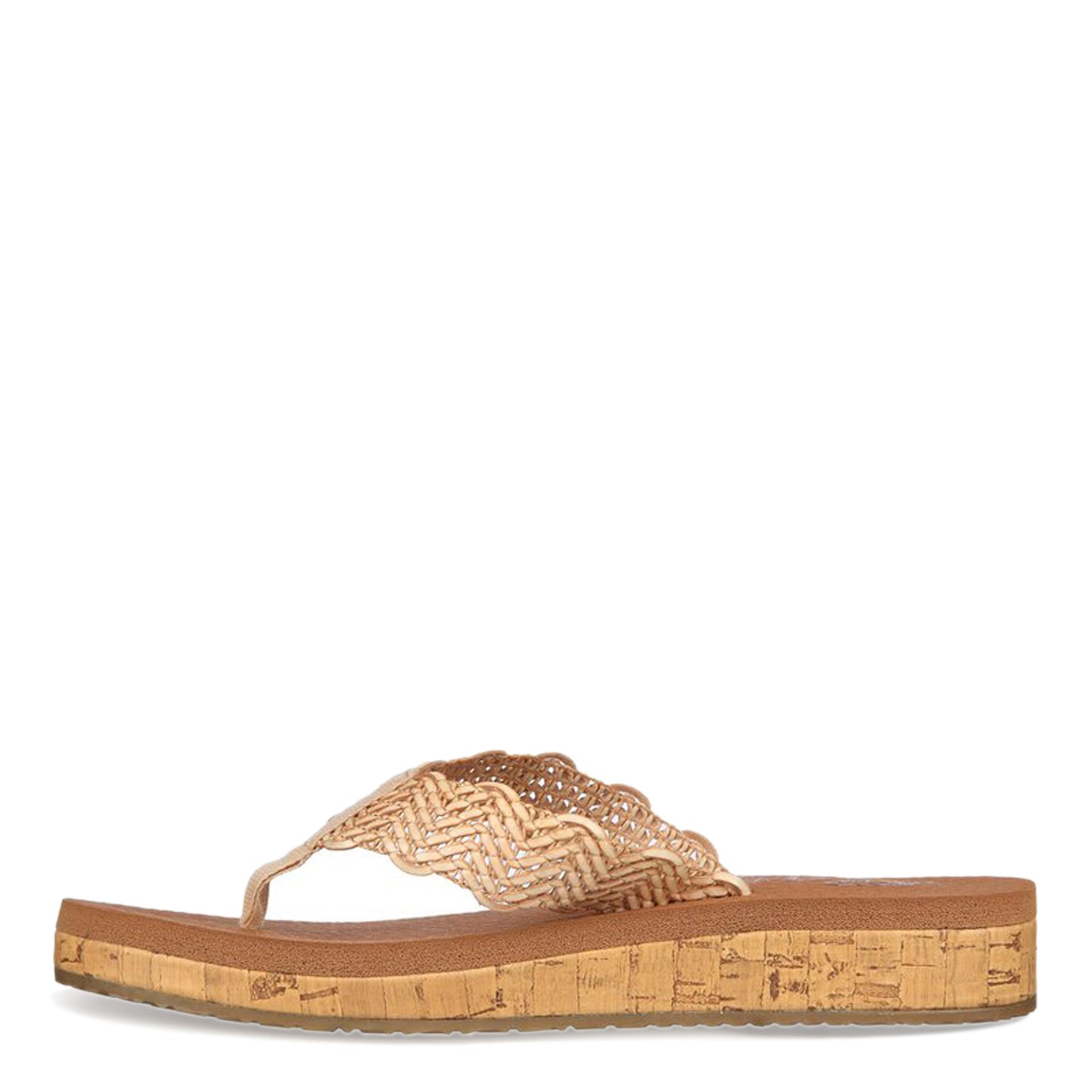 Peltz Shoes Women's Skechers Sandcomber Sandal TAN 119313-NAT