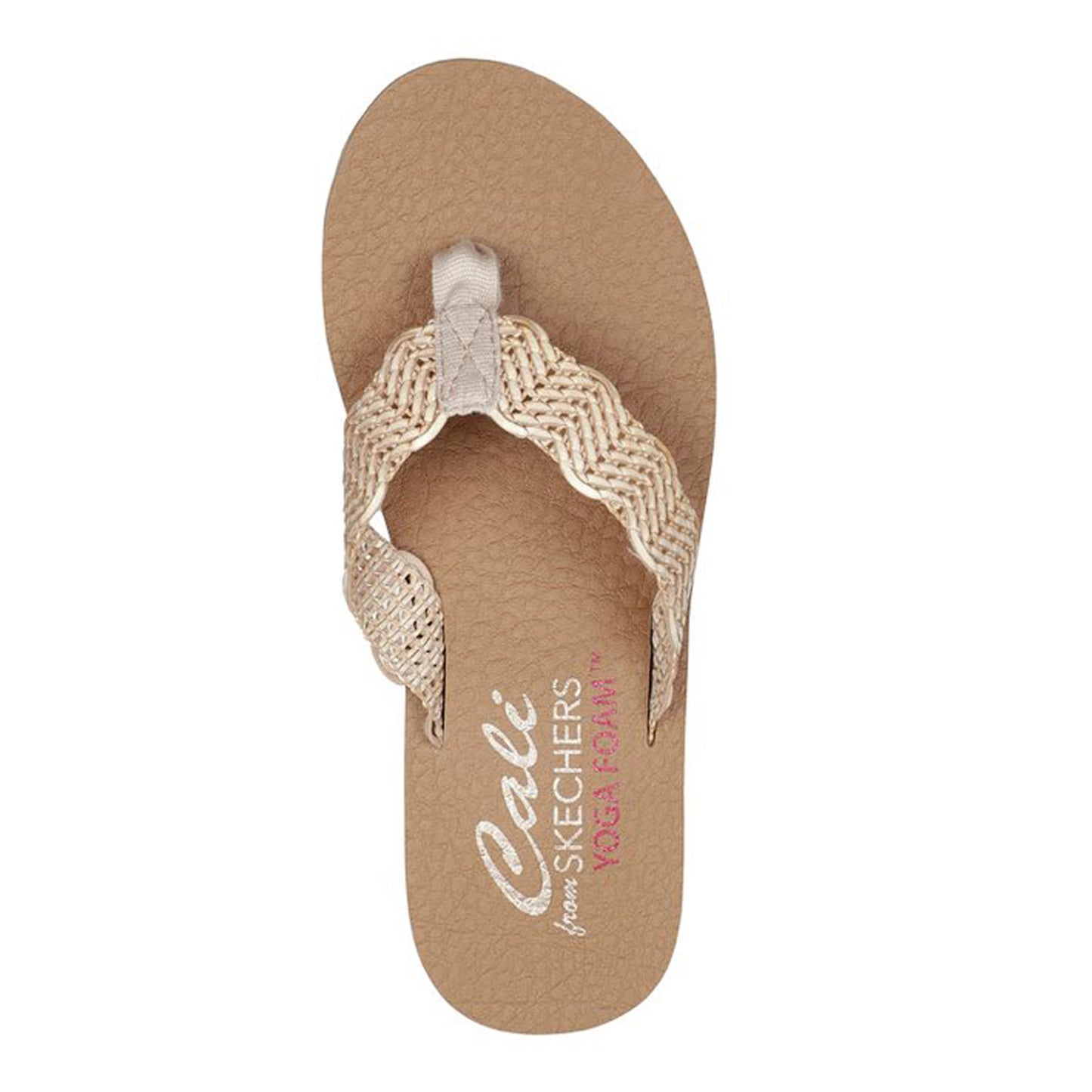 Peltz Shoes Women's Skechers Sandcomber Sandal TAN 119313-NAT