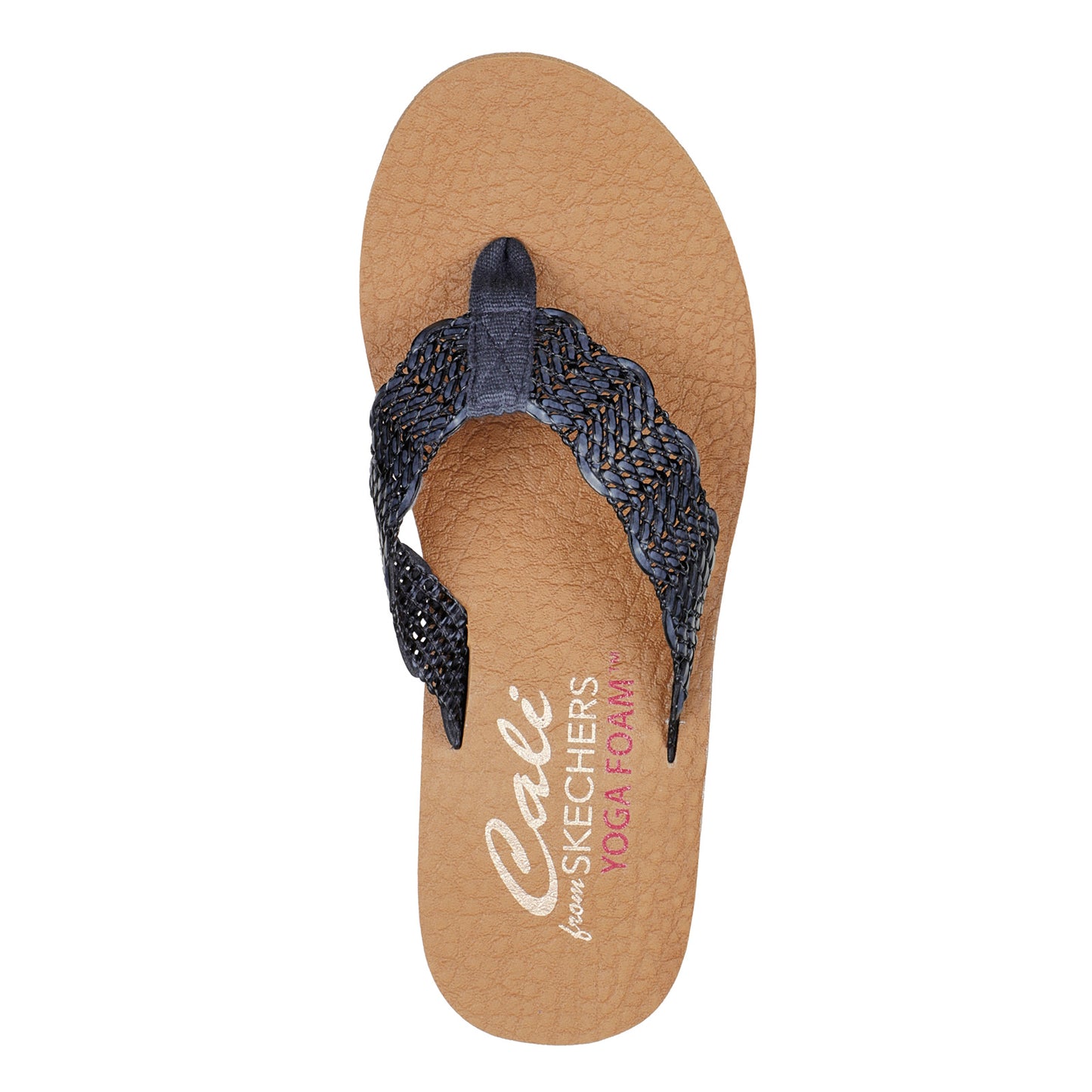 Peltz Shoes Women's Skechers Sandcomber Sandal NAVY 119313-NVY
