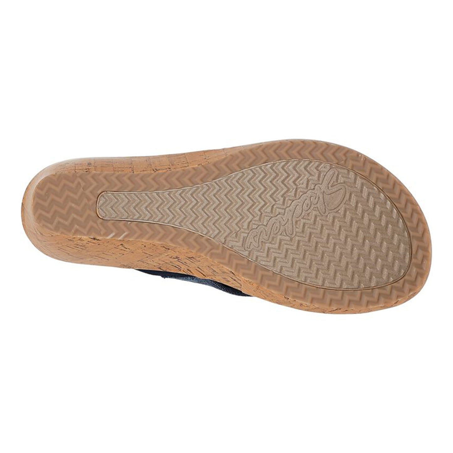 Peltz Shoes Women's Skechers Beverlee - Sail Twist Sandal Black 119327-BLK