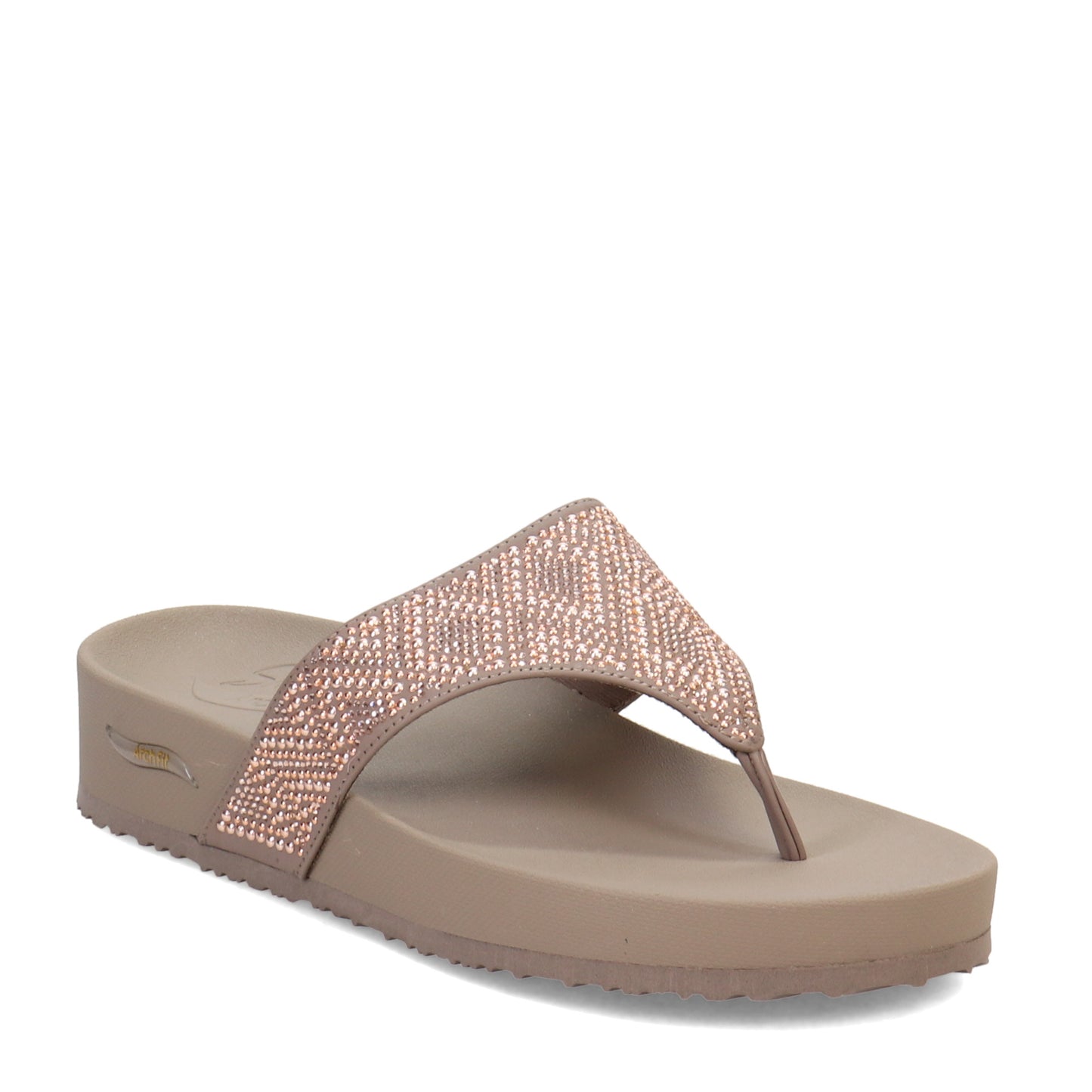 Peltz Shoes Women's Skechers Vinyasa Arch Fit Sandal Taupe 119432-TPE