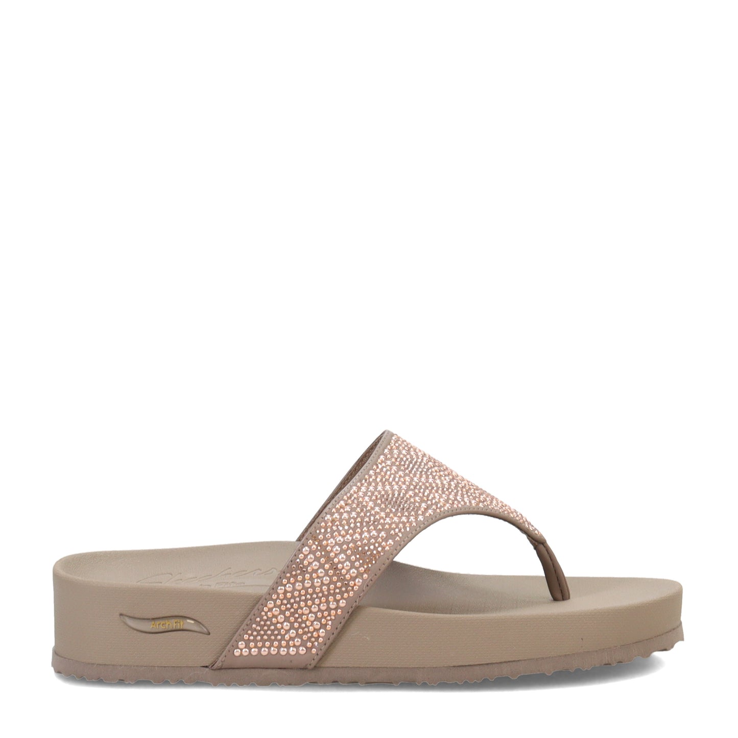 Peltz Shoes Women's Skechers Vinyasa Arch Fit Sandal Taupe 119432-TPE