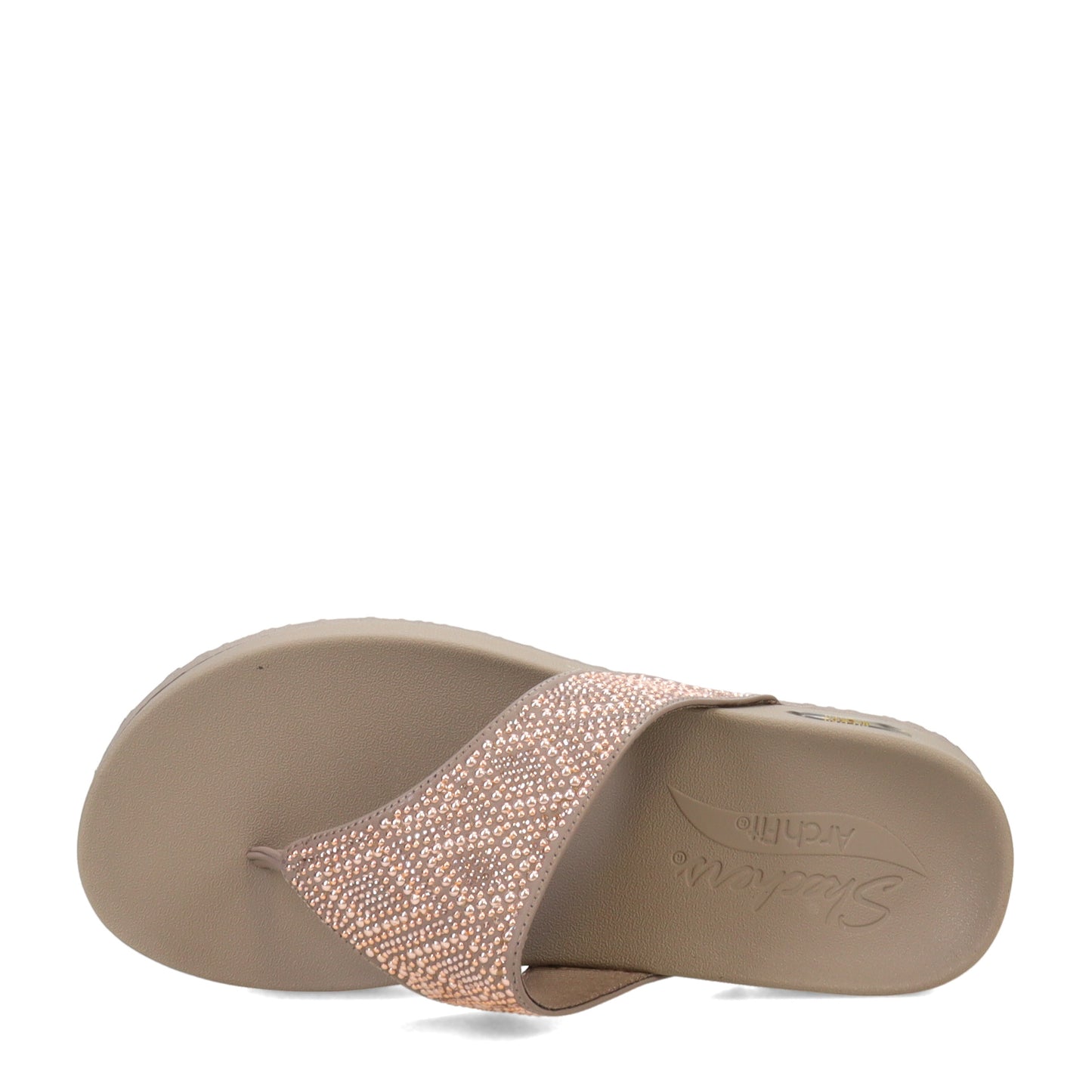 Peltz Shoes Women's Skechers Vinyasa Arch Fit Sandal Taupe 119432-TPE