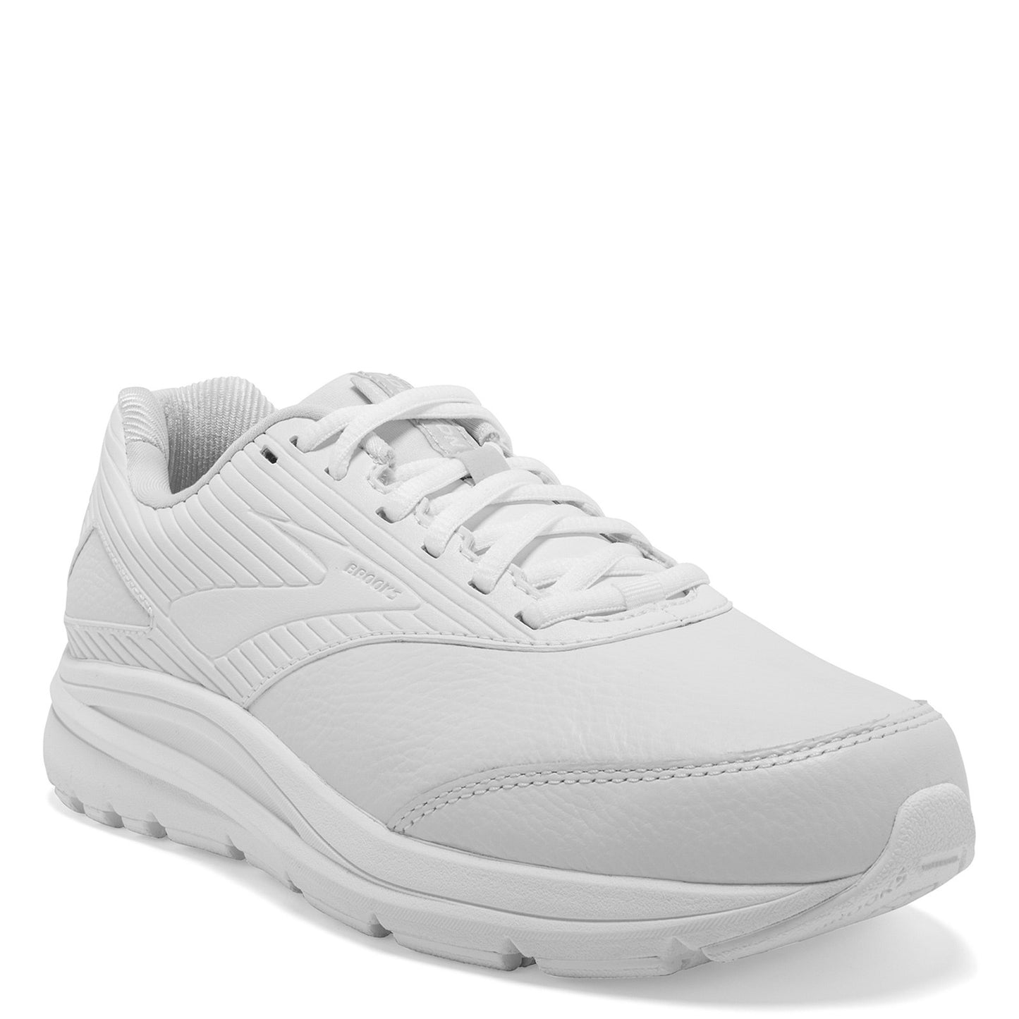 Peltz Shoes Women's Brooks Addiction Walker 2 Walking Shoe - Extra Wide Width White/White 120307 2E 142