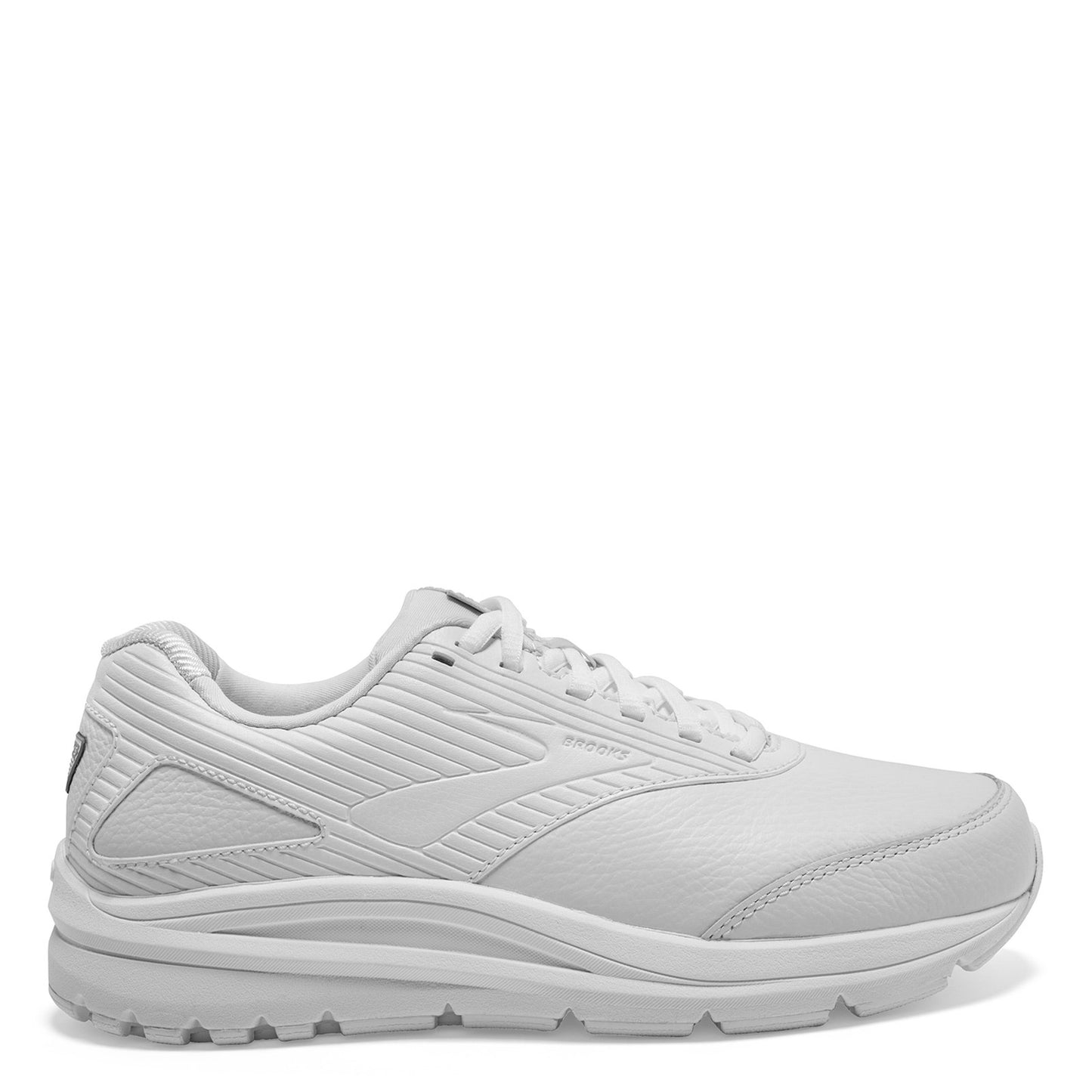 Peltz Shoes Women's Brooks Addiction Walker 2 Walking Shoe - Extra Wide Width White/White 120307 2E 142