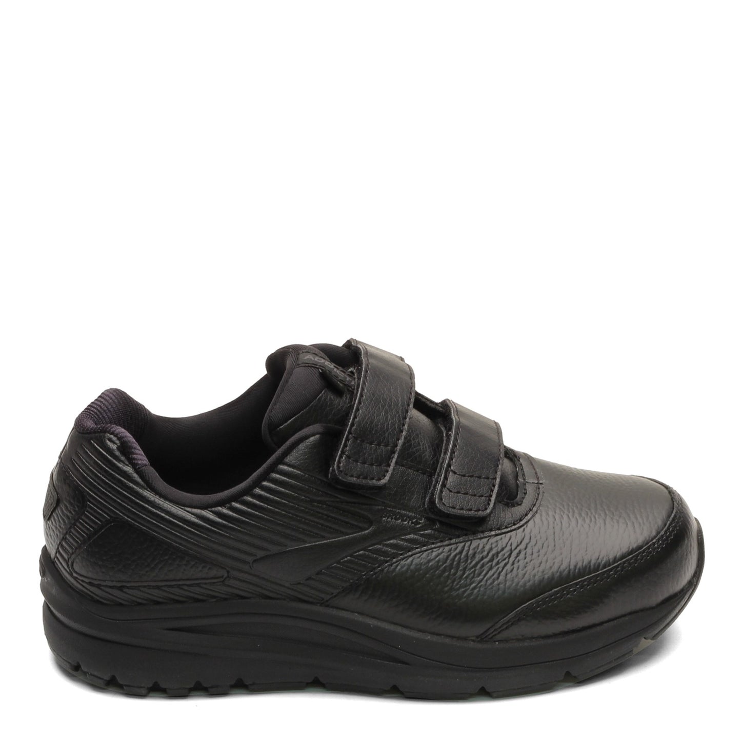 Peltz Shoes Women's Brooks Addiction Walker V-Strap 2 Walking Shoe Black 120309 1B 072