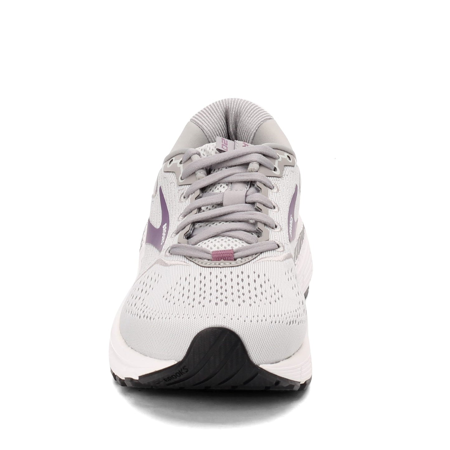 Peltz Shoes Women's Brooks Ariel 20 Running Shoe Oyster/Alloy/Grape 120315-1B-009