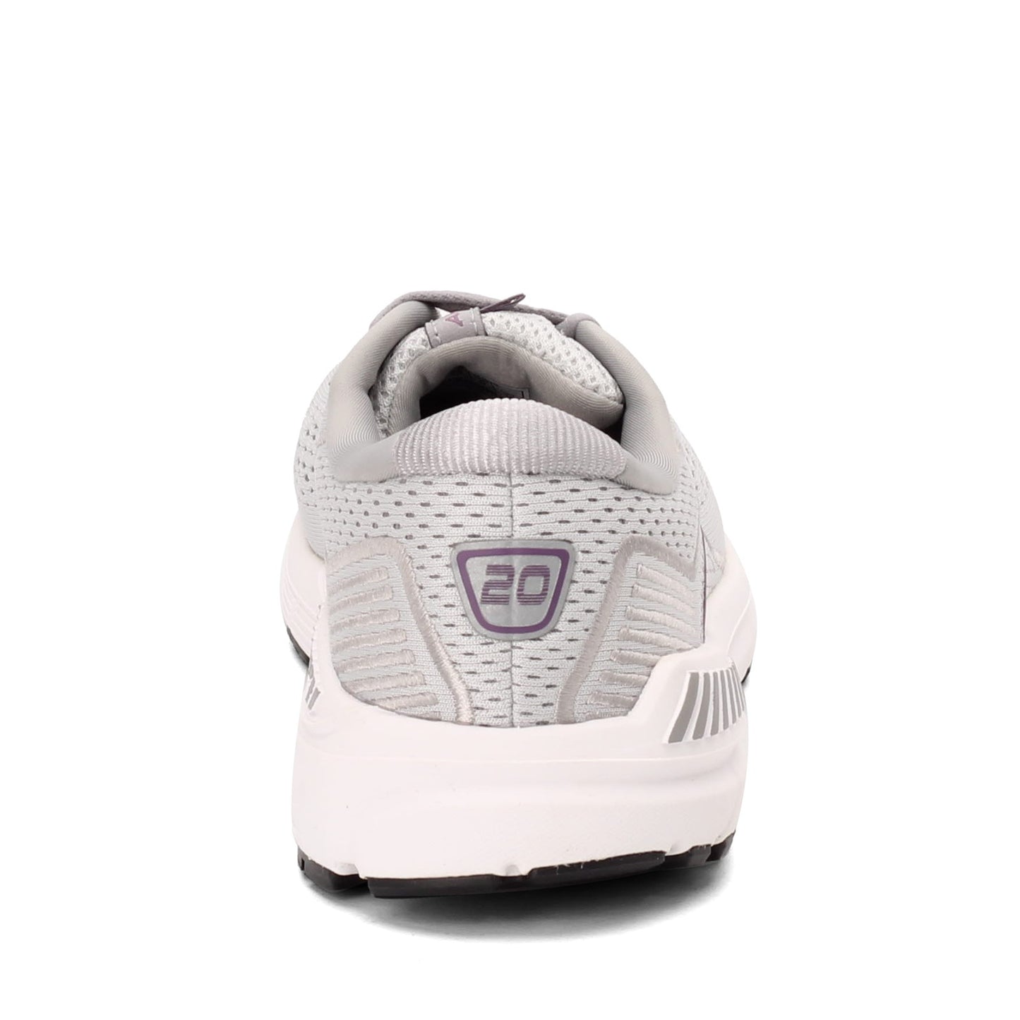 Peltz Shoes Women's Brooks Ariel 20 Running Shoe Oyster/Alloy/Grape 120315-1B-009