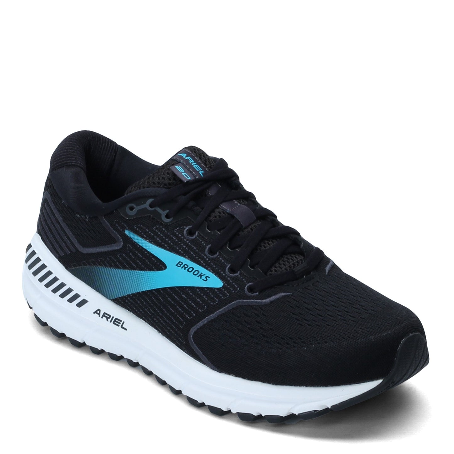 Peltz Shoes Women's Brooks Ariel 20 Running Shoe Black/Ebony 120315 1B 064