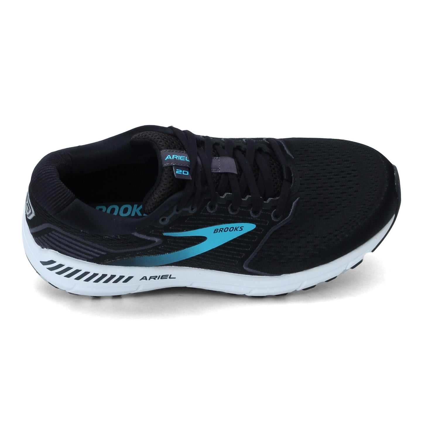 Peltz Shoes Women's Brooks Ariel 20 Running Shoe Black/Ebony 120315 1B 064