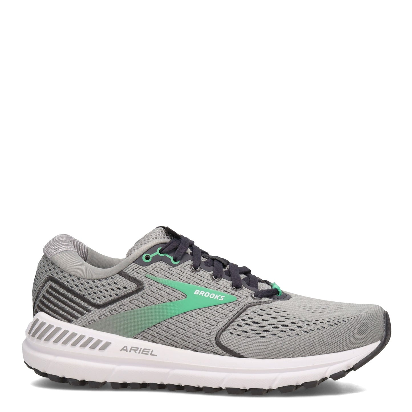 Peltz Shoes Women's Brooks Ariel 20 Running Shoe Alloy/Blackened Pearl 120315 1B 076