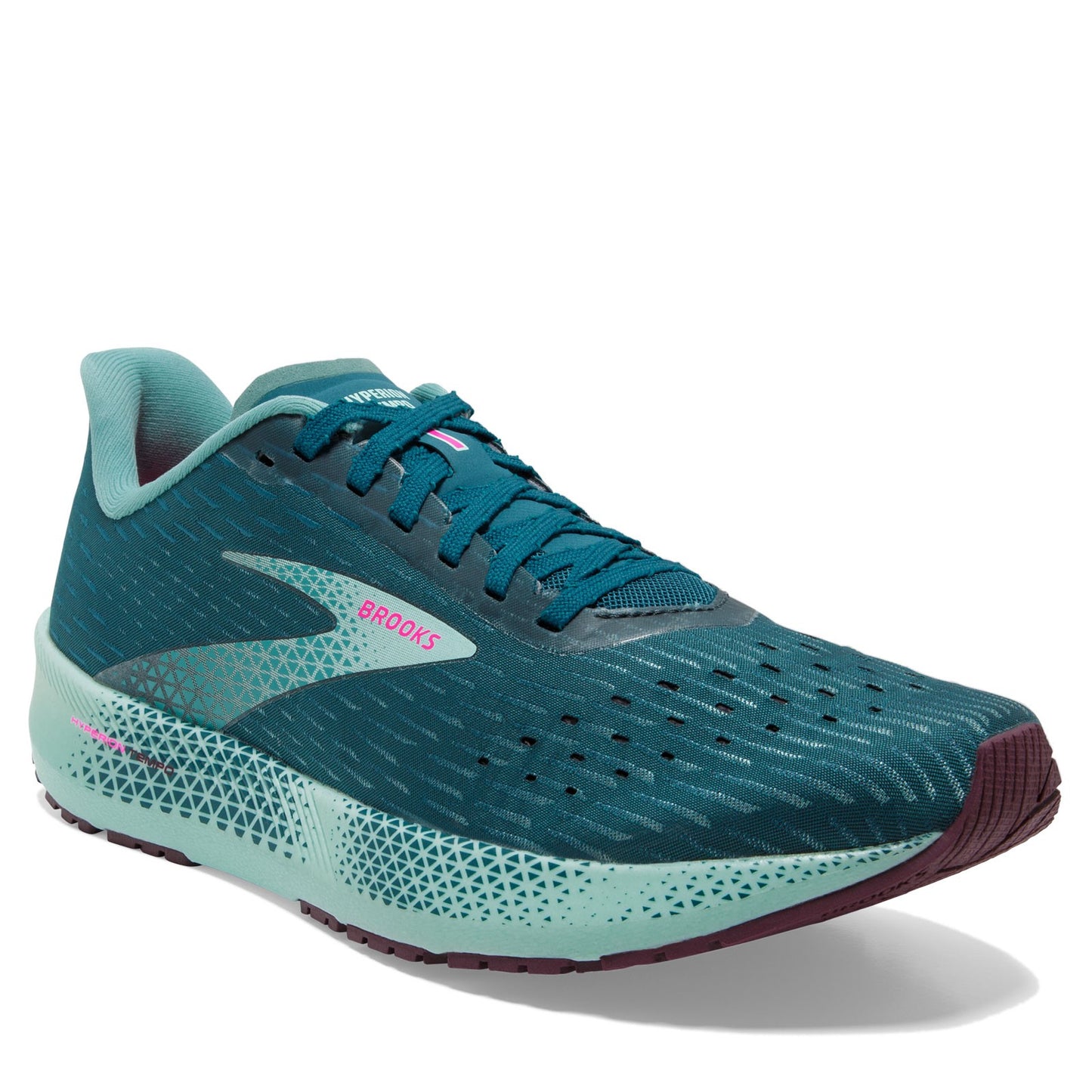 Peltz Shoes Women's Brooks Hyperion Tempo Running Shoe Blue Coral/Blue 120328 1B 491