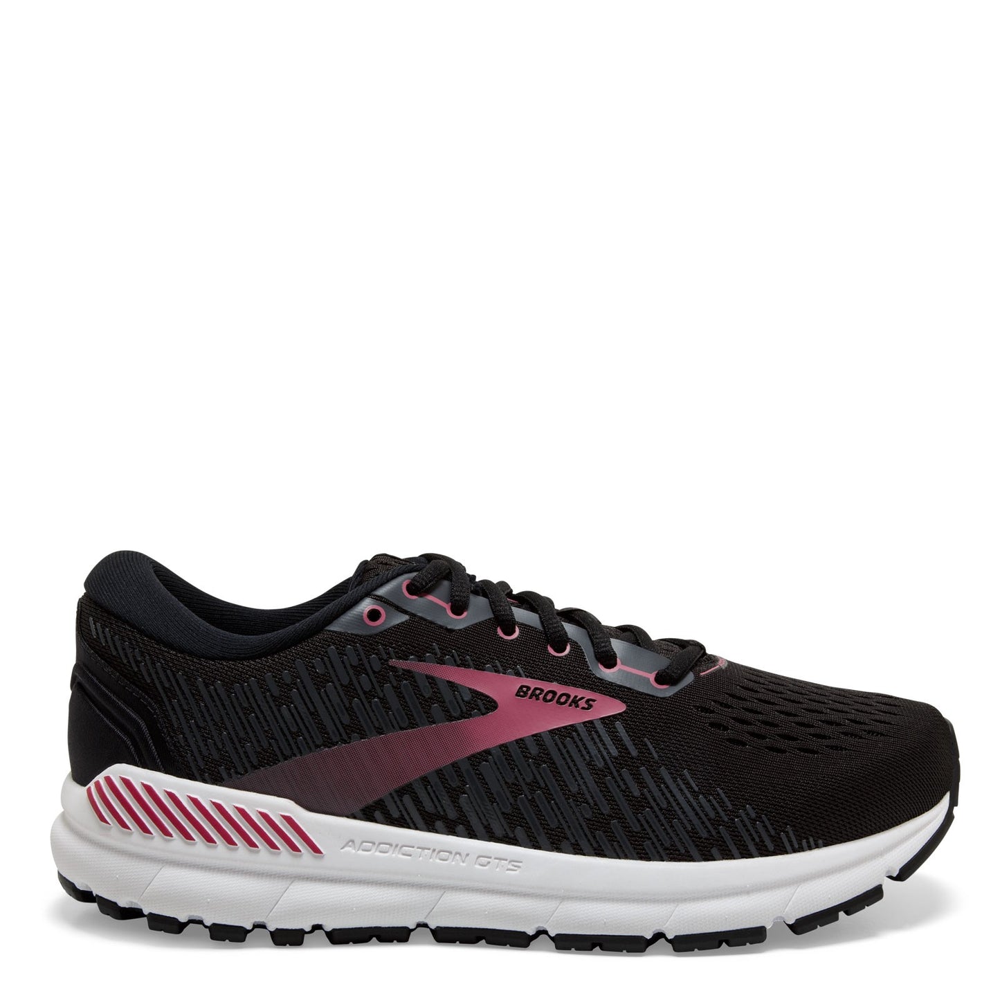 Peltz Shoes Women's Brooks Addiction GTS 15 Running Shoe Black/Ebony 120352 1B 088
