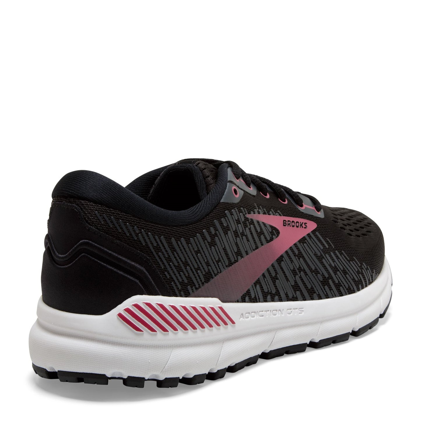 Peltz Shoes Women's Brooks Addiction GTS 15 Running Shoe Black/Ebony 120352 1B 088