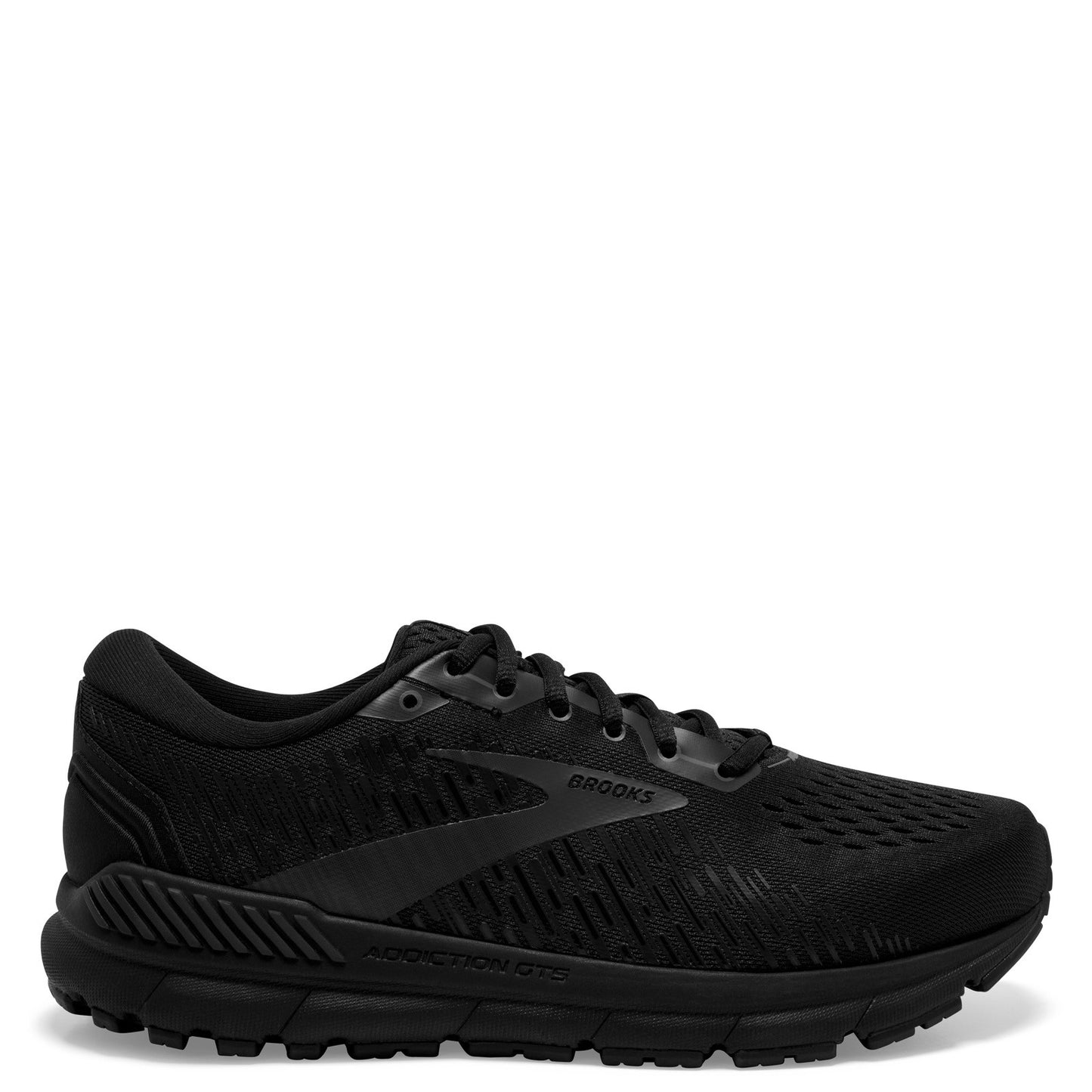 Peltz Shoes Women's Brooks Adrenaline GTS 22 Running Shoe - Wide Width BLACK / EBONY 120353 1D 020
