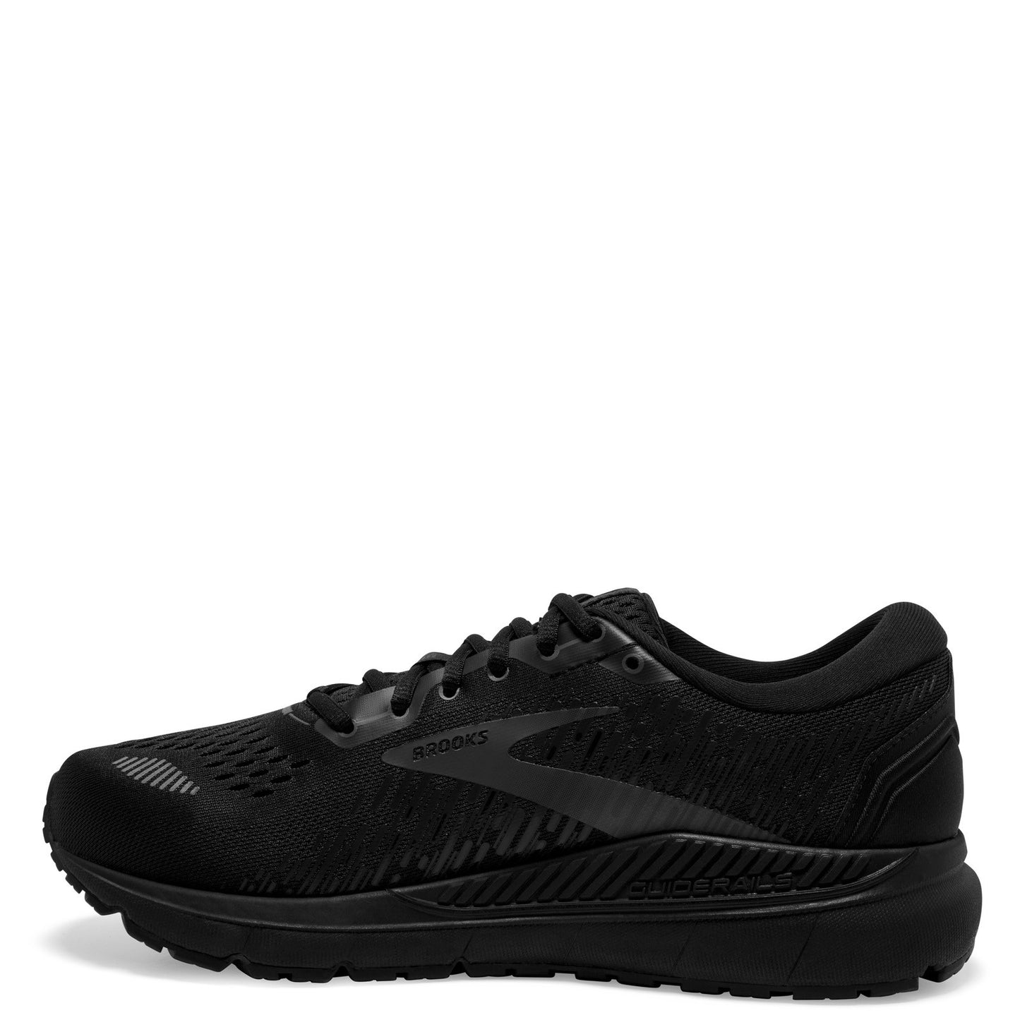 Peltz Shoes Women's Brooks Adrenaline GTS 22 Running Shoe - Wide Width BLACK / EBONY 120353 1D 020