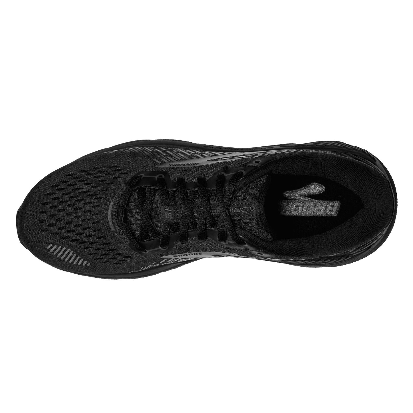 Peltz Shoes Women's Brooks Adrenaline GTS 22 Running Shoe - Wide Width BLACK / EBONY 120353 1D 020
