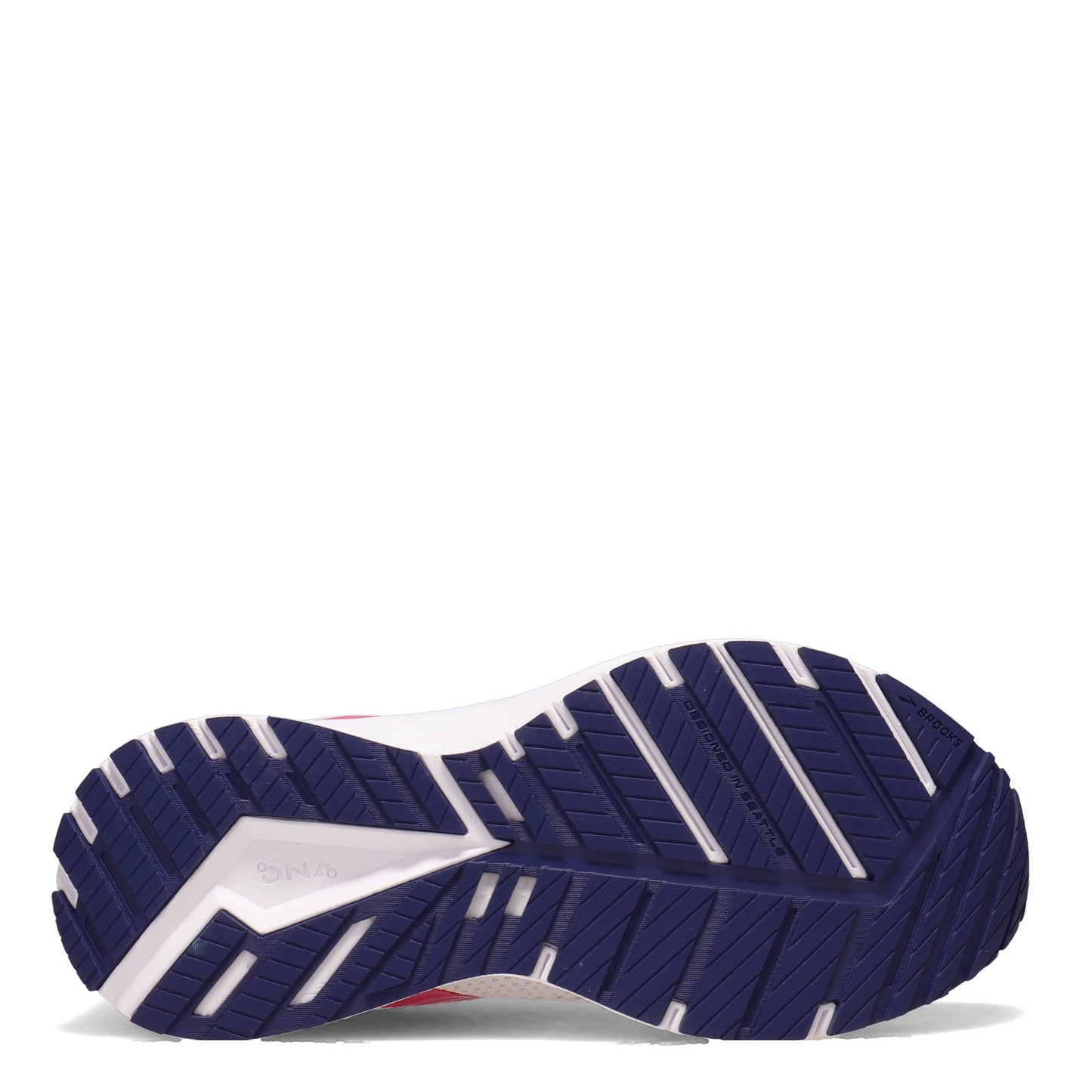 Peltz Shoes Women's Brooks Revel 5 Running Shoe White/Navy/Pink 120361 1B 193