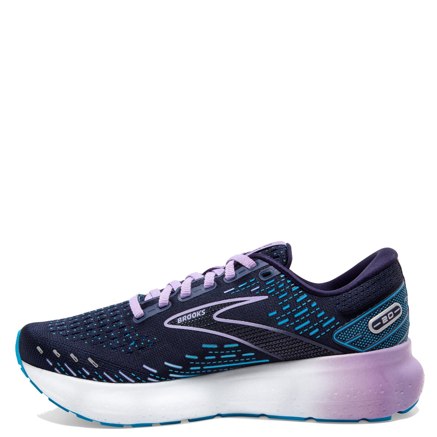 Peltz Shoes Women's Brooks Glycerin 20 Running Shoe Peacoat/Ocean 120369 1B 499