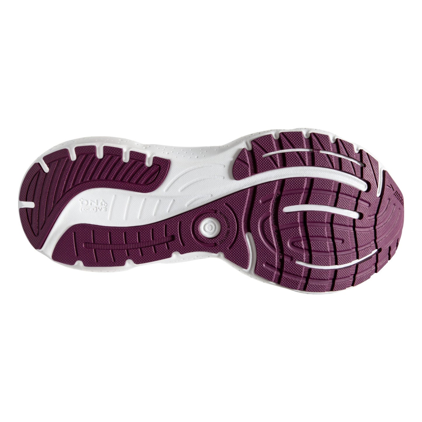Peltz Shoes Women's Brooks Glycerin 20 Running Shoe Mauve/Grape/Grey 120369 1B 577