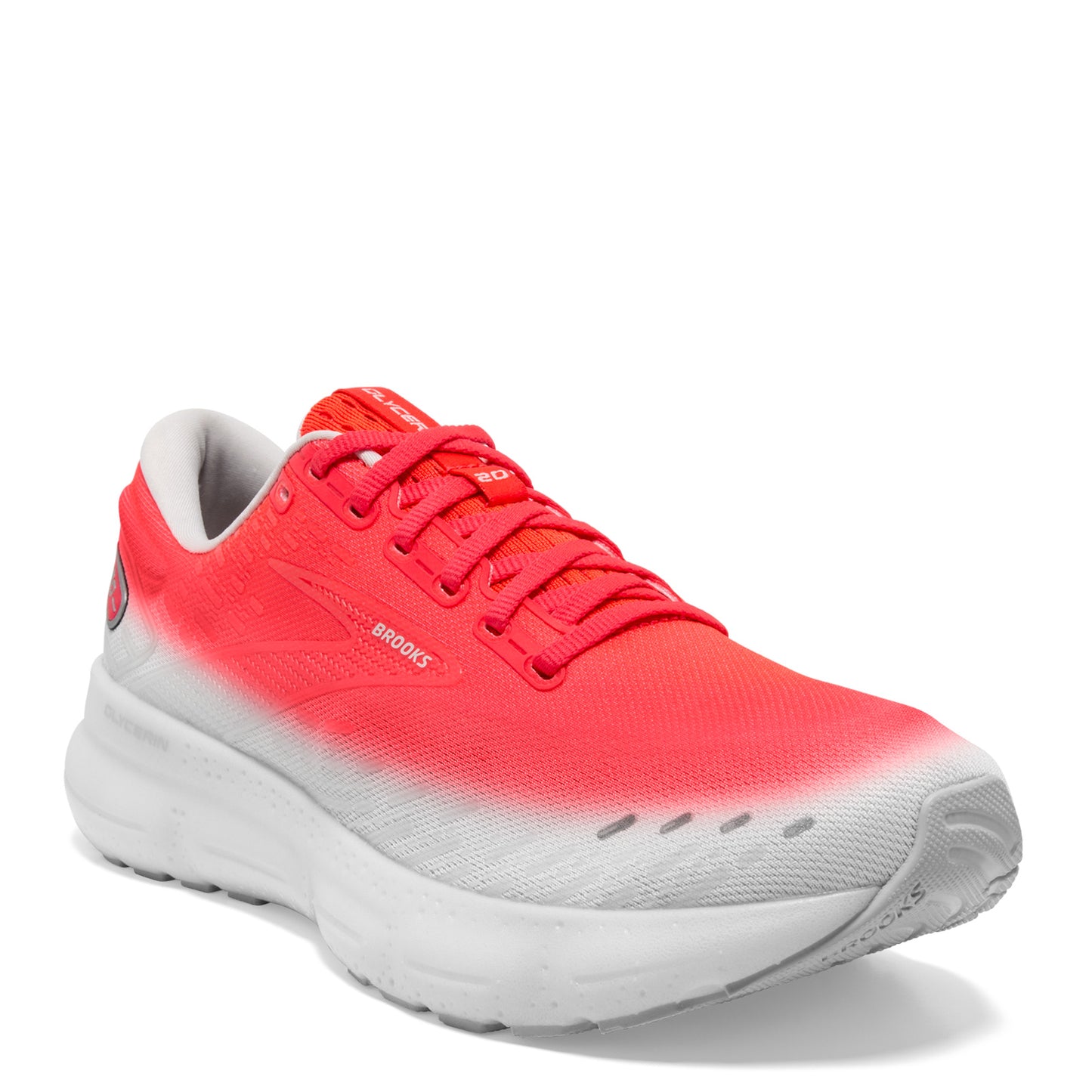 Peltz Shoes Women's Brooks Glycerin 20 Running Shoe Pink/White 1203691B672