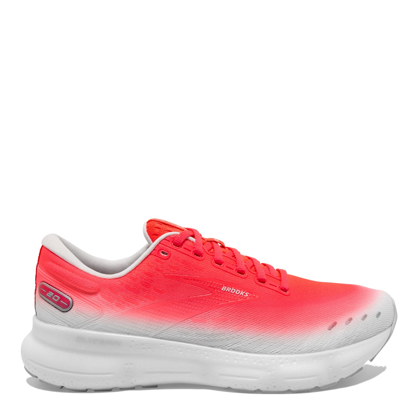 Peltz Shoes Women's Brooks Glycerin 20 Running Shoe Pink/White 1203691B672