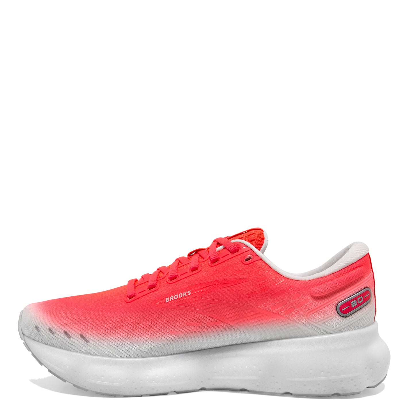 Peltz Shoes Women's Brooks Glycerin 20 Running Shoe Pink/White 1203691B672