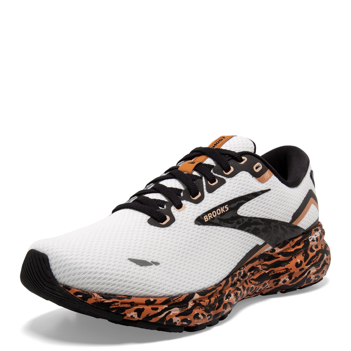 Peltz Shoes Women's Brooks Ghost 15 Running Shoe Sunburn/Maple/Black 120380 1B 103