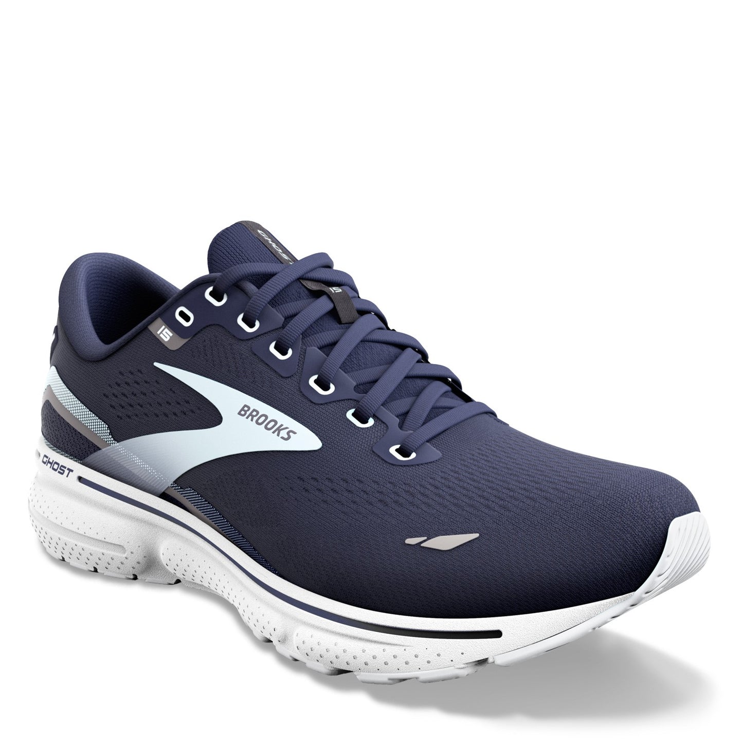 Peltz Shoes Women's Brooks Ghost 15 Running Shoe Peacoat/Pearl/Salt 120380 1B 450