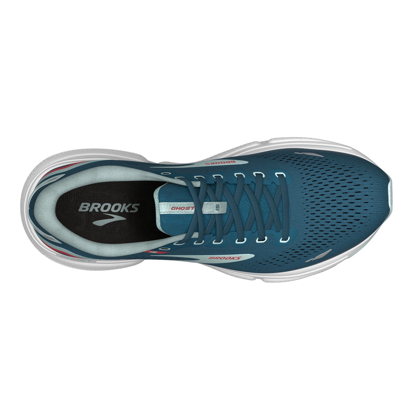 Peltz Shoes Women's Brooks Ghost 15 Running Shoe Legion Blue/Blue/Bittersweet 120380 1B 497