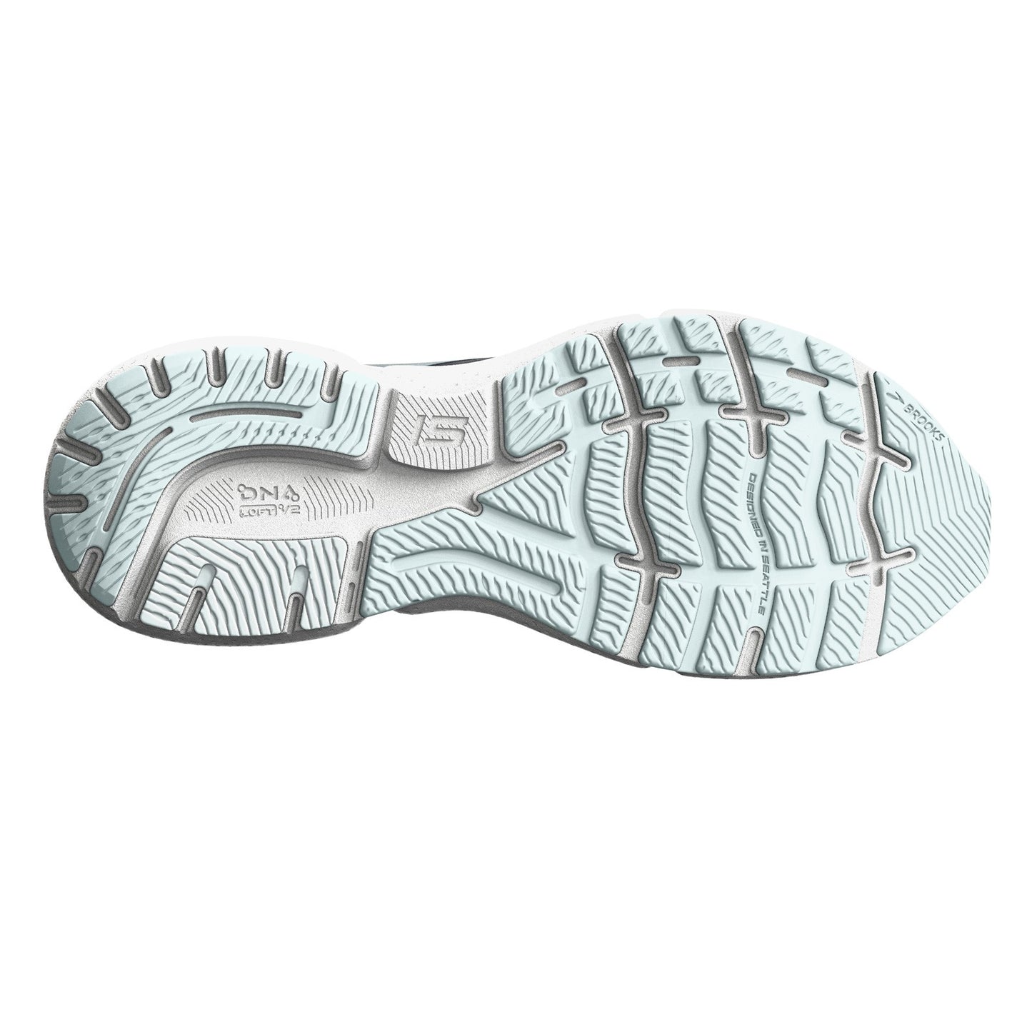 Peltz Shoes Women's Brooks Ghost 15 Running Shoe - Narrow Width Peacoat/Pearl/Salt 120380 2A 450
