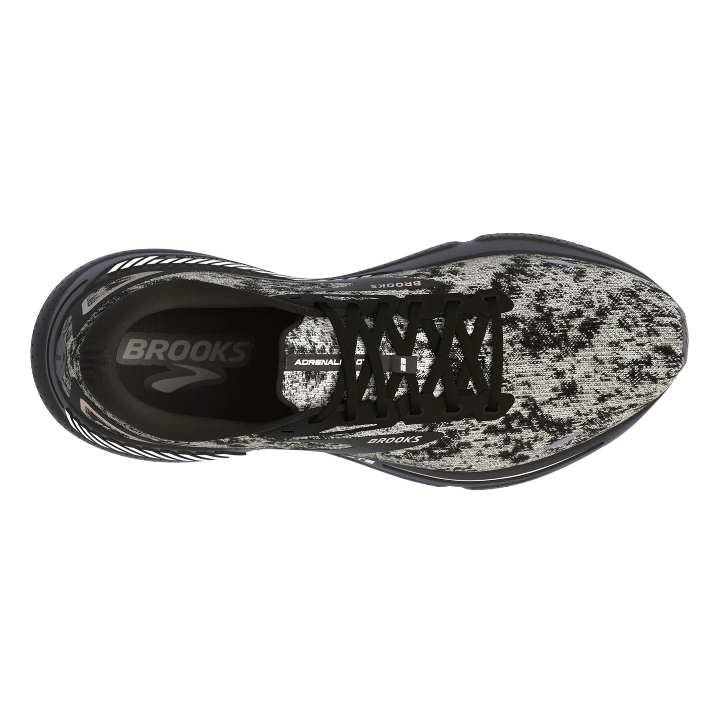 Peltz Shoes Women's Brooks Adrenaline GTS 23 Running Shoe White/Grey/Black 120381 1B 135