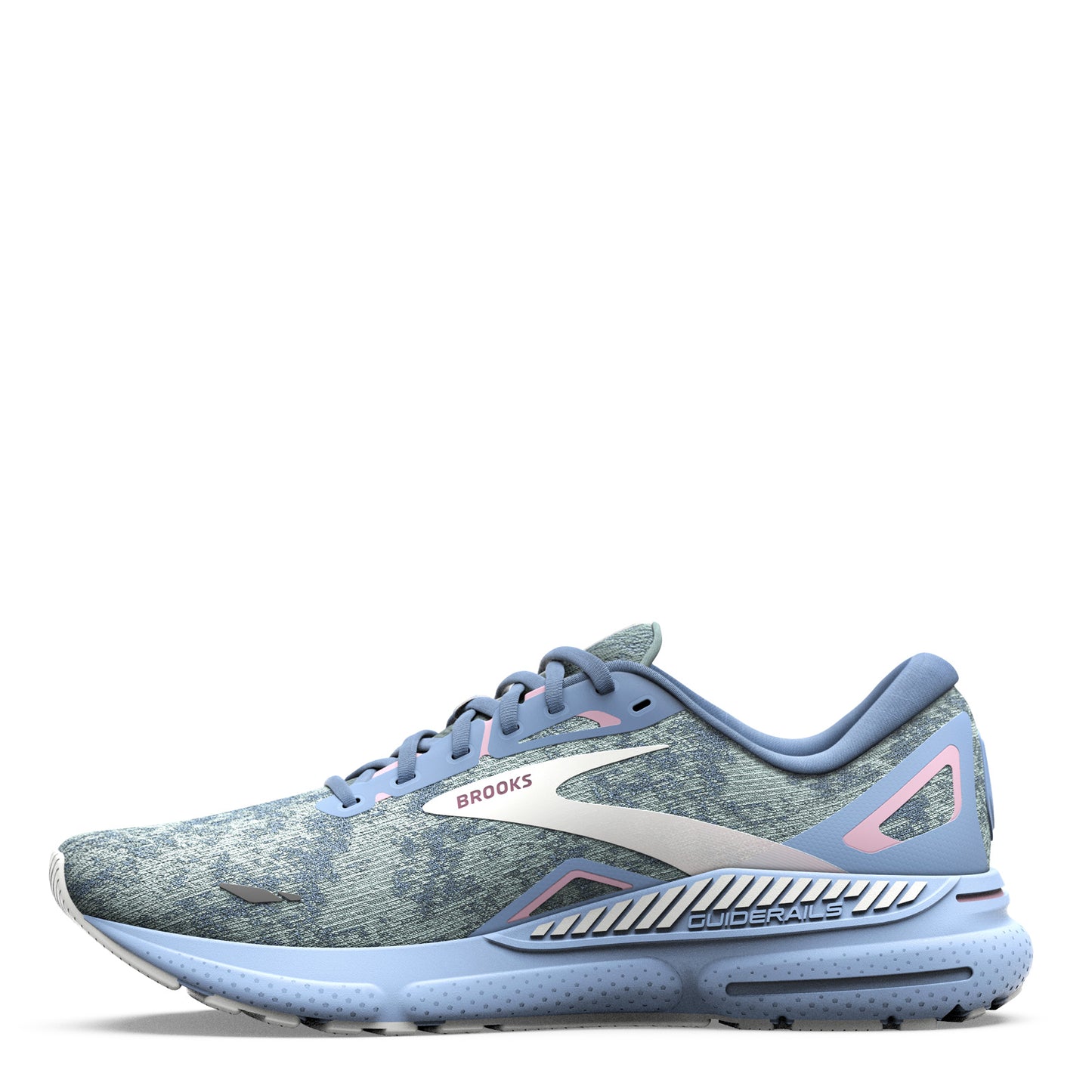 Peltz Shoes Women's Brooks Adrenaline GTS 23 Running Shoe Blue/Open Air/Pink 120381 1B 493