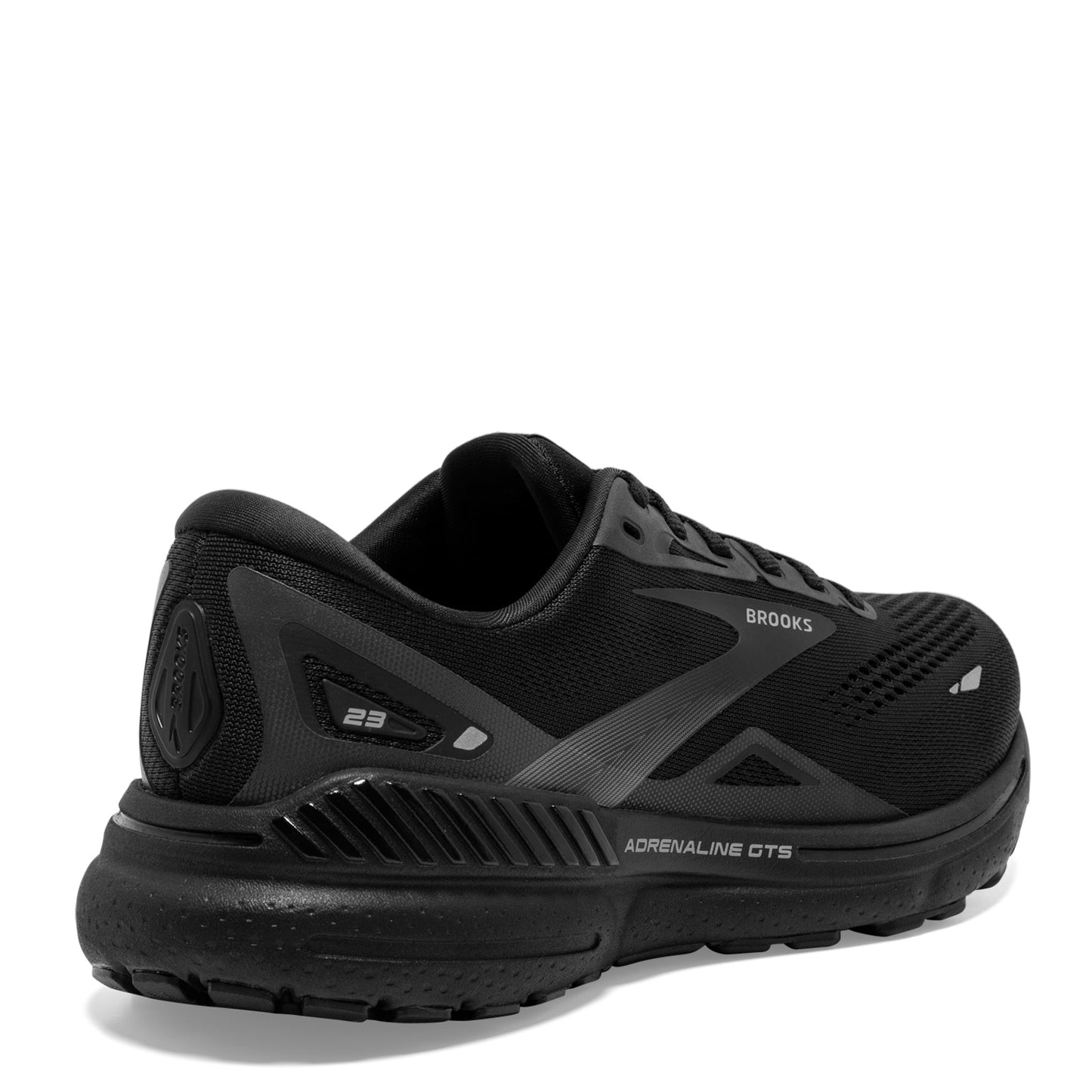 Peltz Shoes Women's Brooks Adrenaline GTS 23 Running Shoe – Wide Width Black/Black/Ebony 120381 1D 020