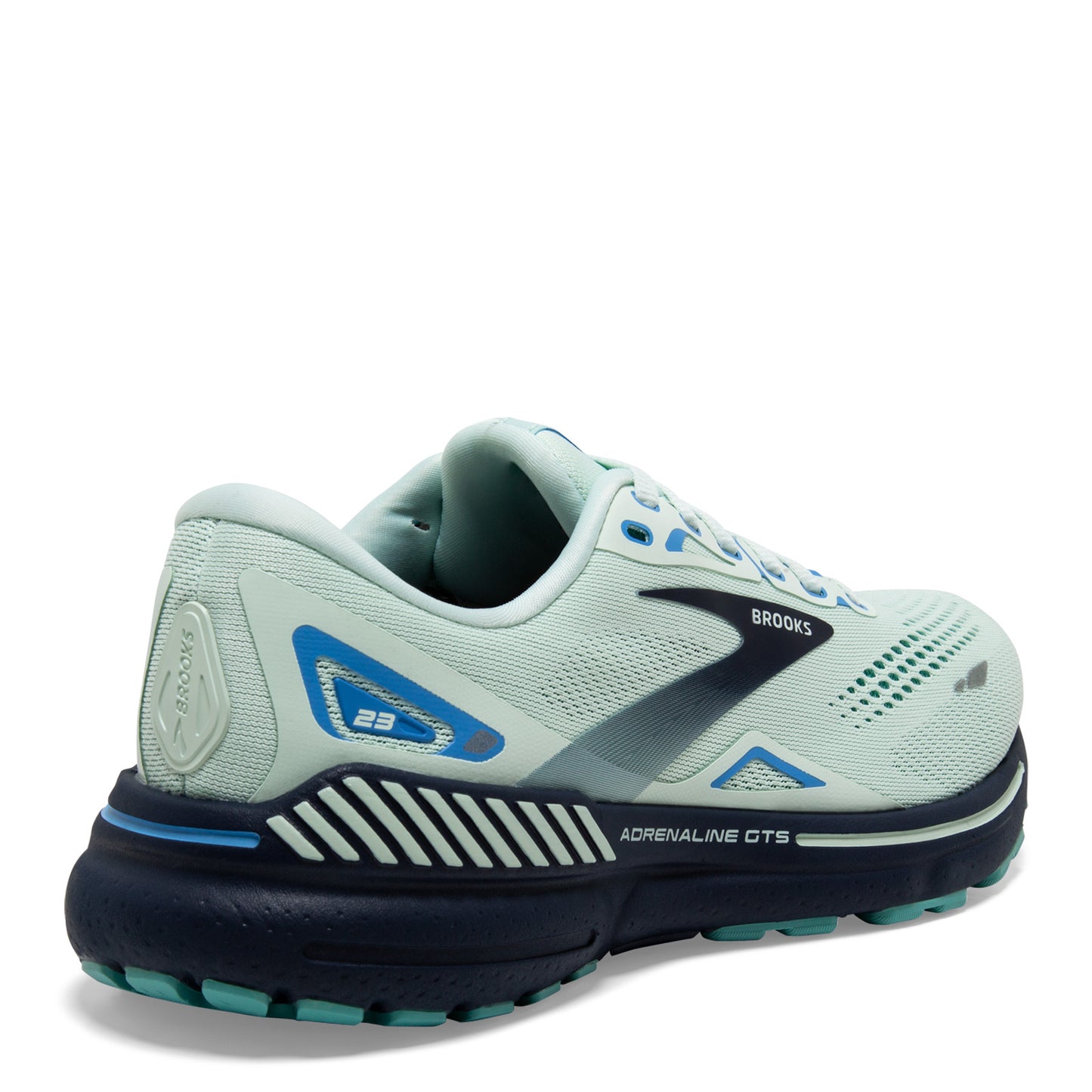 Peltz Shoes Women's Brooks Adrenaline GTS 23 Running Shoe – Wide Width Blue Glass/Nile Blue/Marina 120381 1D 471
