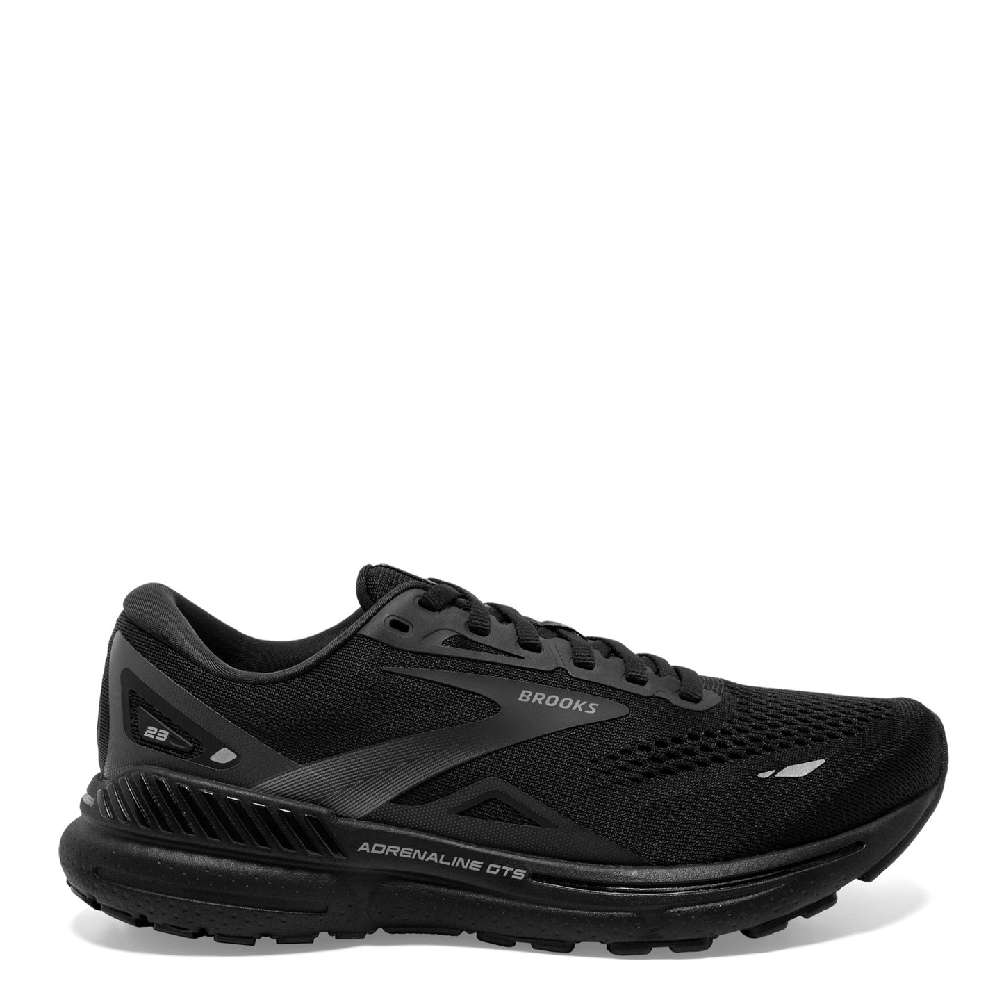 Peltz Shoes Women's Brooks Adrenaline GTS 23 Running Shoe – Extra Wide Width Black/Black/Ebony 120381 2E 020
